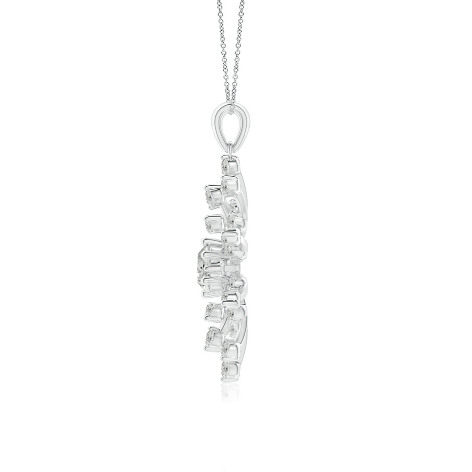 5mm KI3 Prong-Set Diamond Sunburst Pendant in White Gold side 199