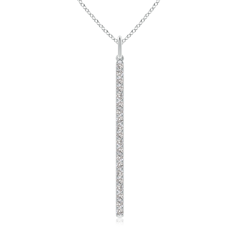 1mm IJI1I2 Prong-Set Diamond Vertical Bar Pendant in P950 Platinum 
