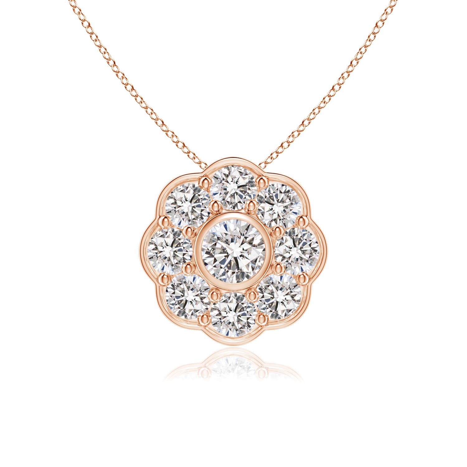 I-J, I1-I2 / 0.75 CT / 14 KT Rose Gold