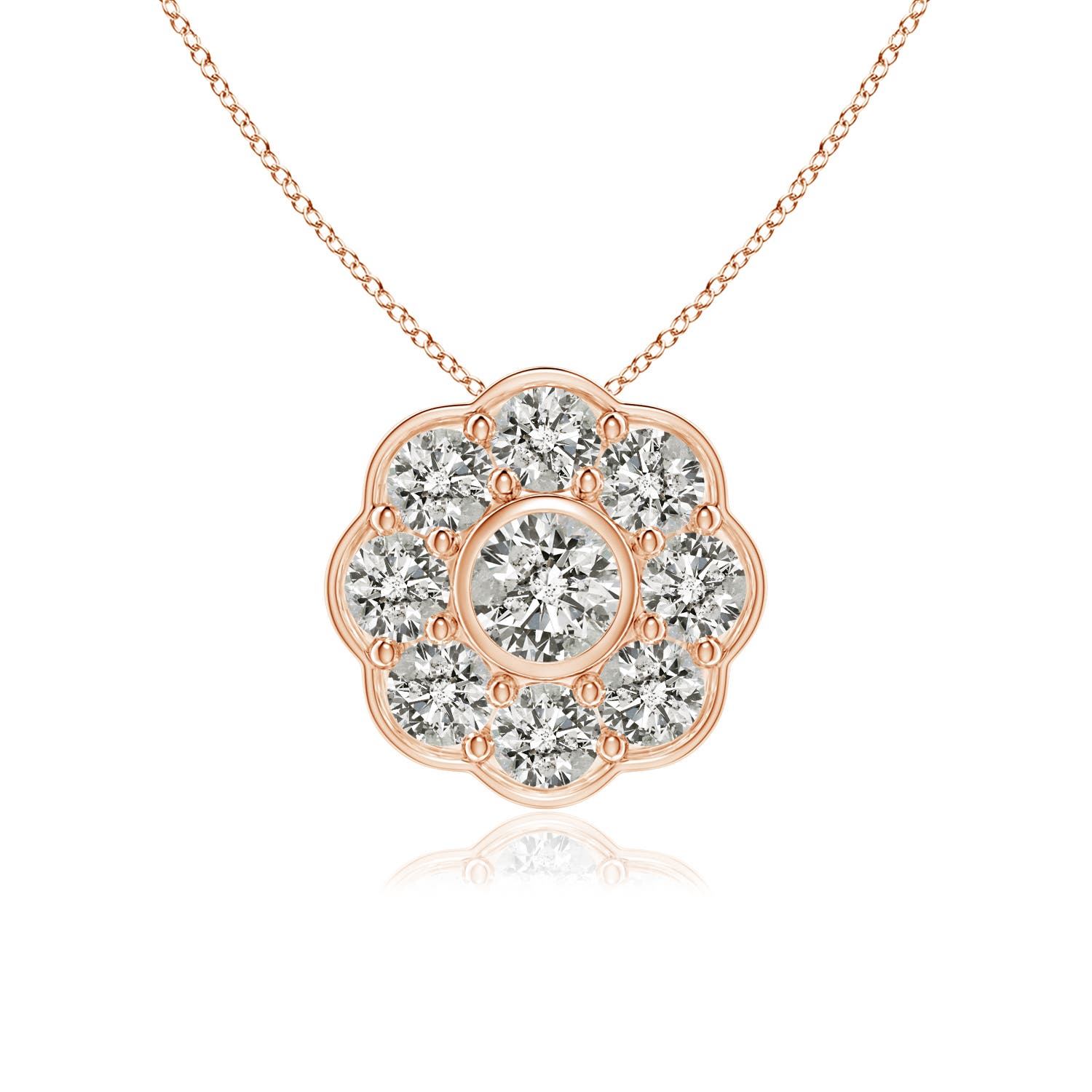 K, I3 / 0.75 CT / 14 KT Rose Gold