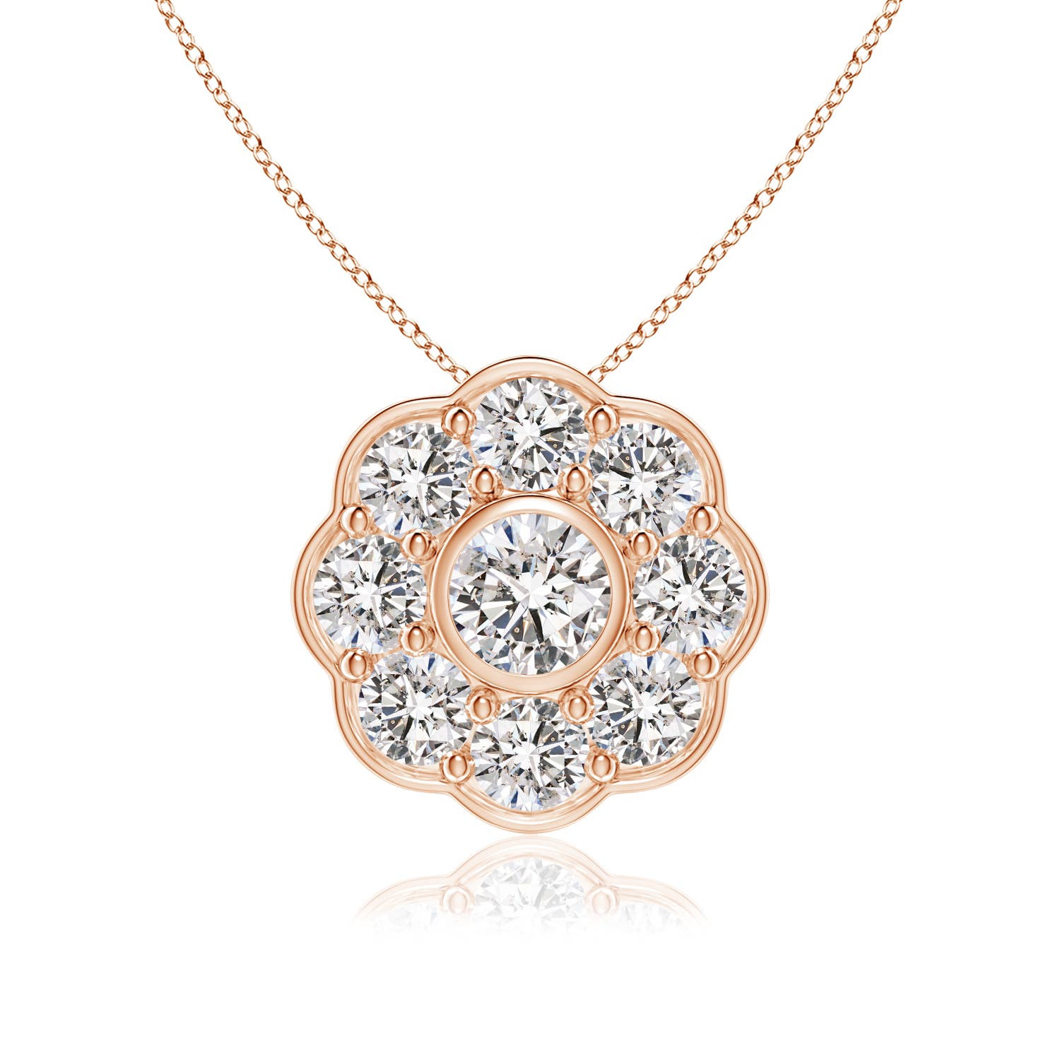 I-J, I1-I2 / 1.02 CT / 14 KT Rose Gold