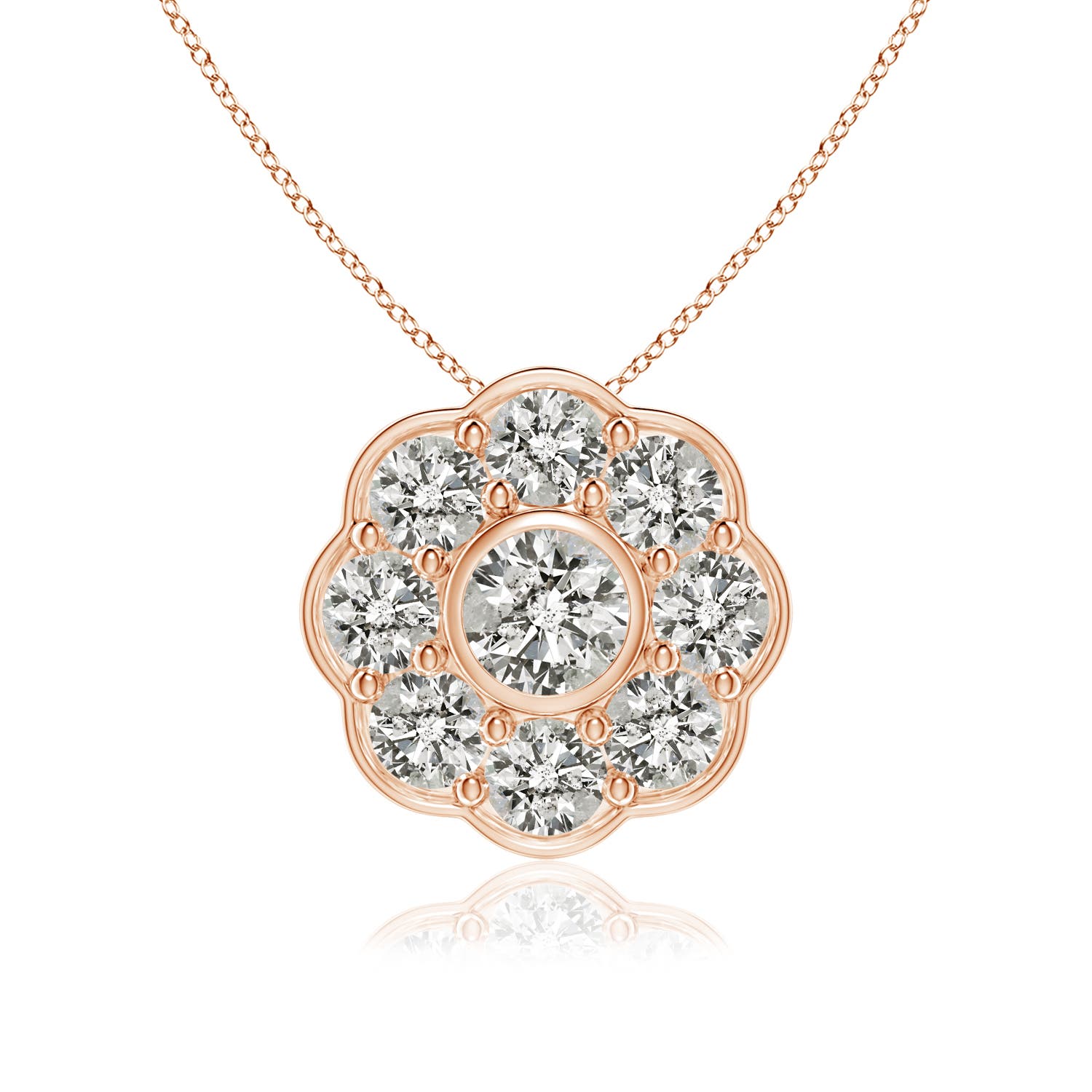 K, I3 / 1.02 CT / 14 KT Rose Gold