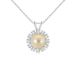 Round AAA Golden South Sea Cultured Pearl