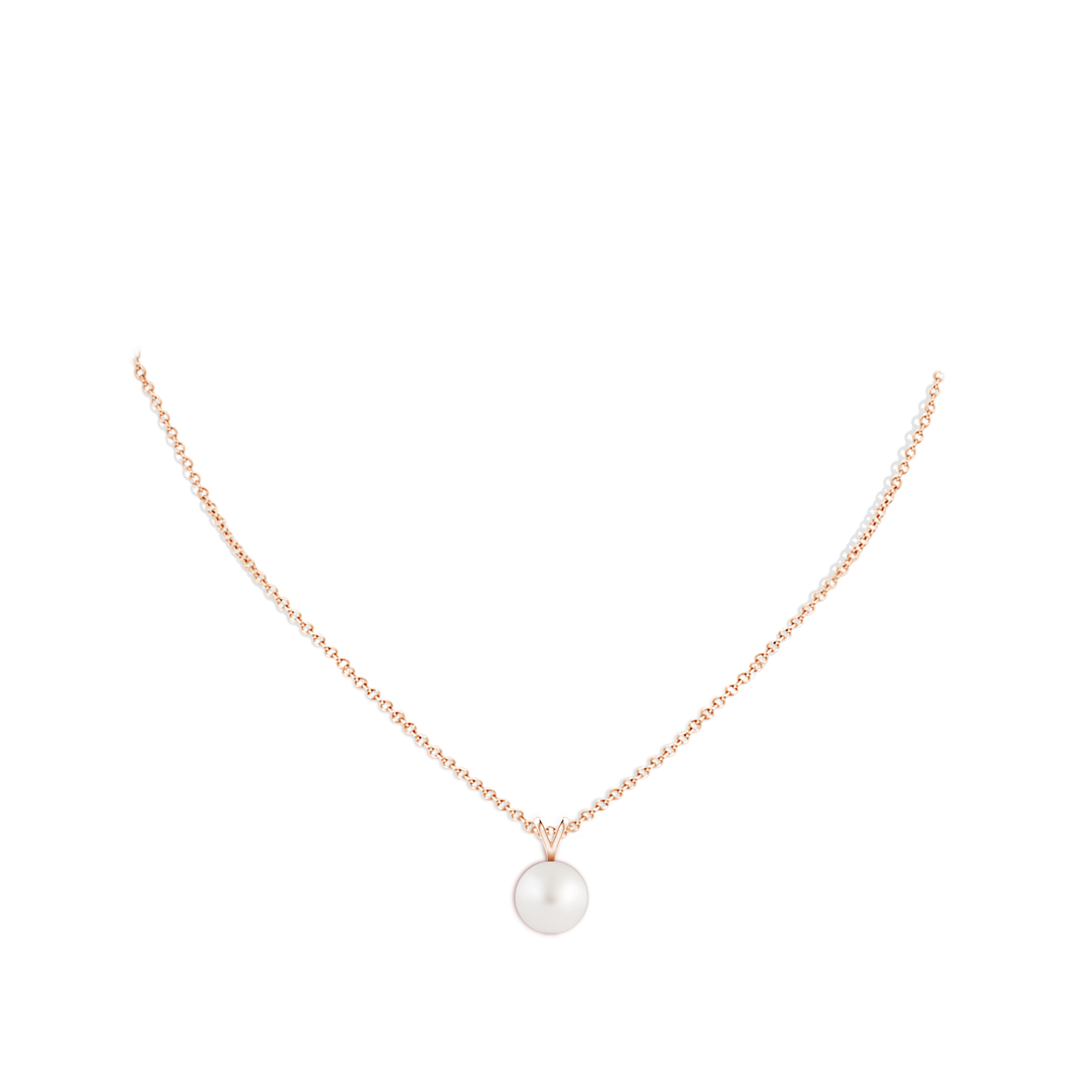 AA - South Sea Cultured Pearl / 7.2 CT / 14 KT Rose Gold