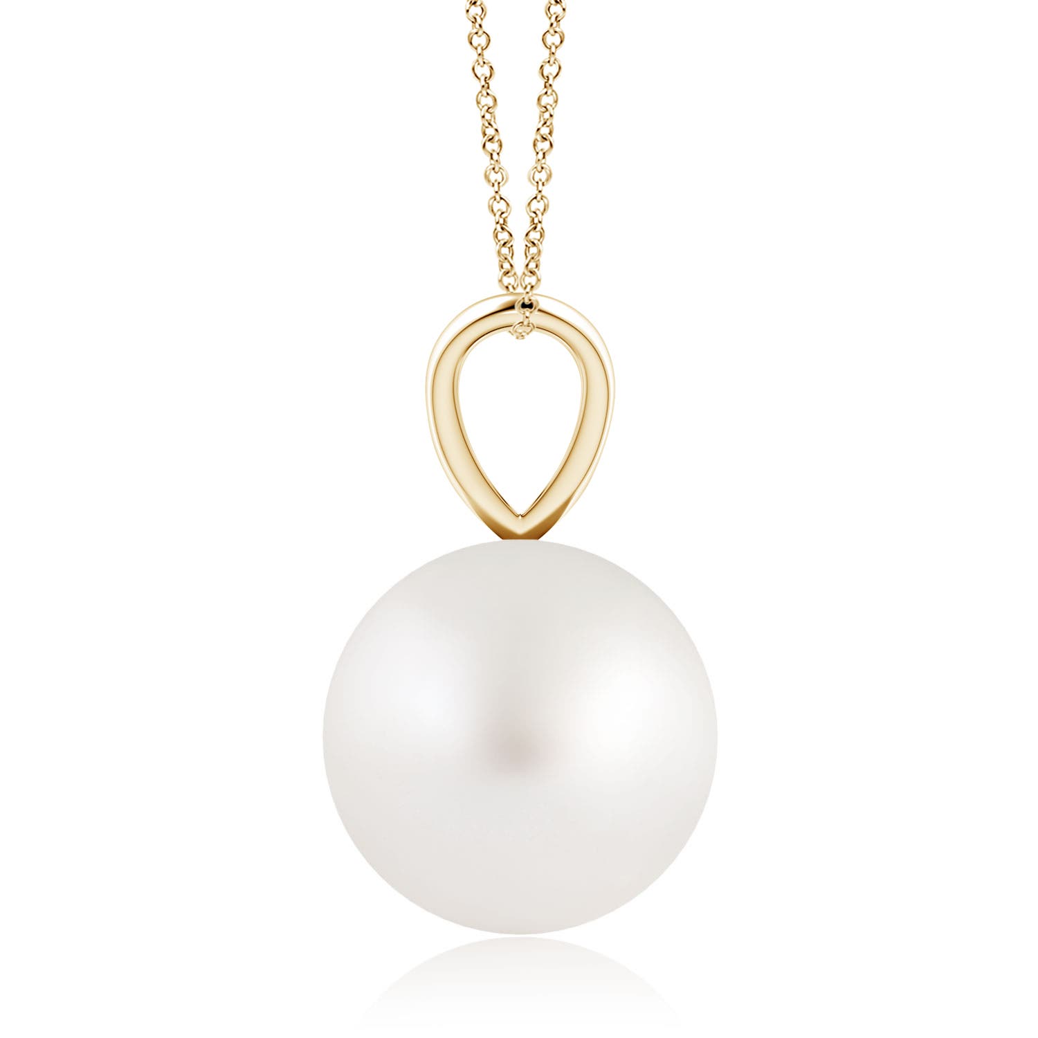 AA - South Sea Cultured Pearl / 7.2 CT / 14 KT Yellow Gold