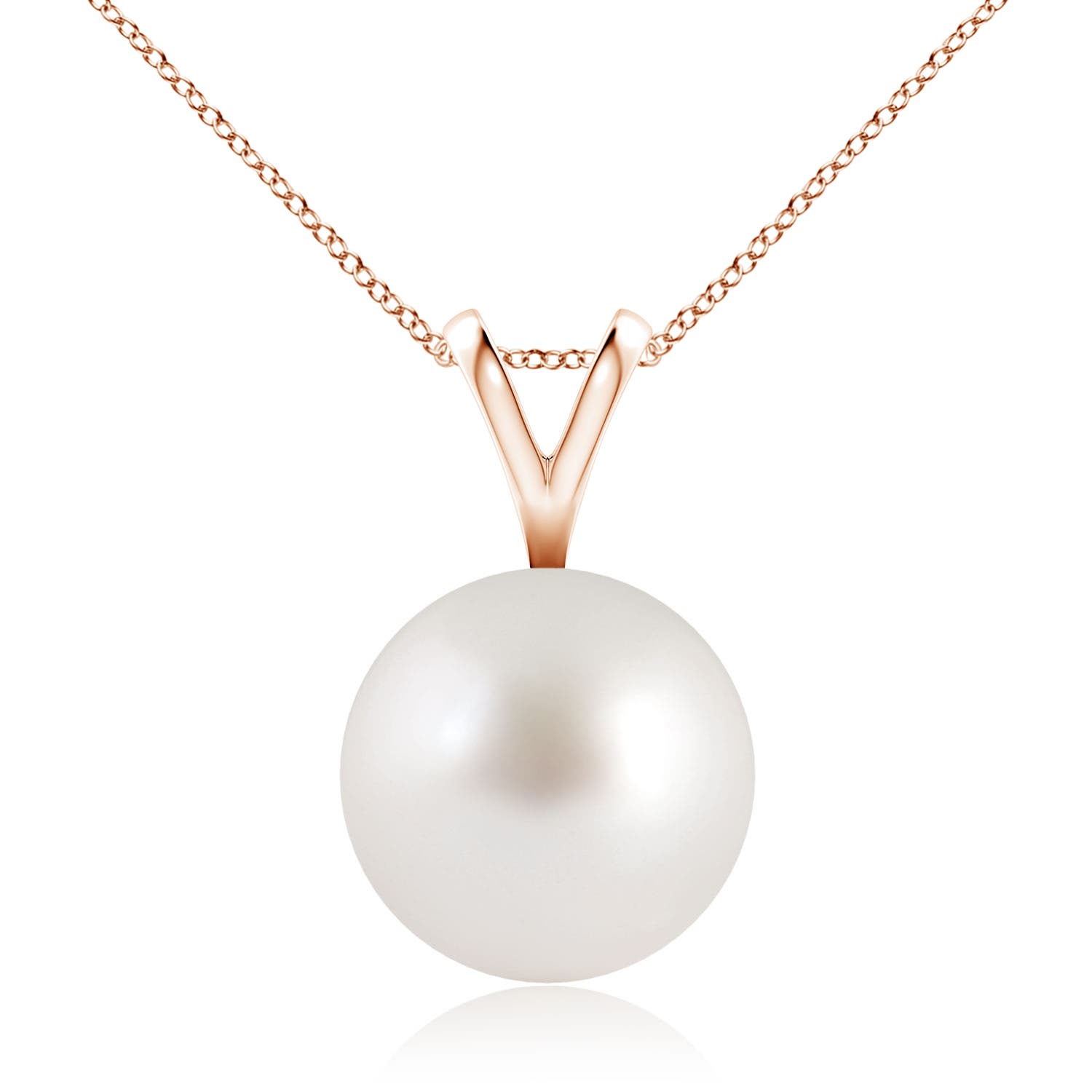 AAA - South Sea Cultured Pearl / 7.2 CT / 14 KT Rose Gold