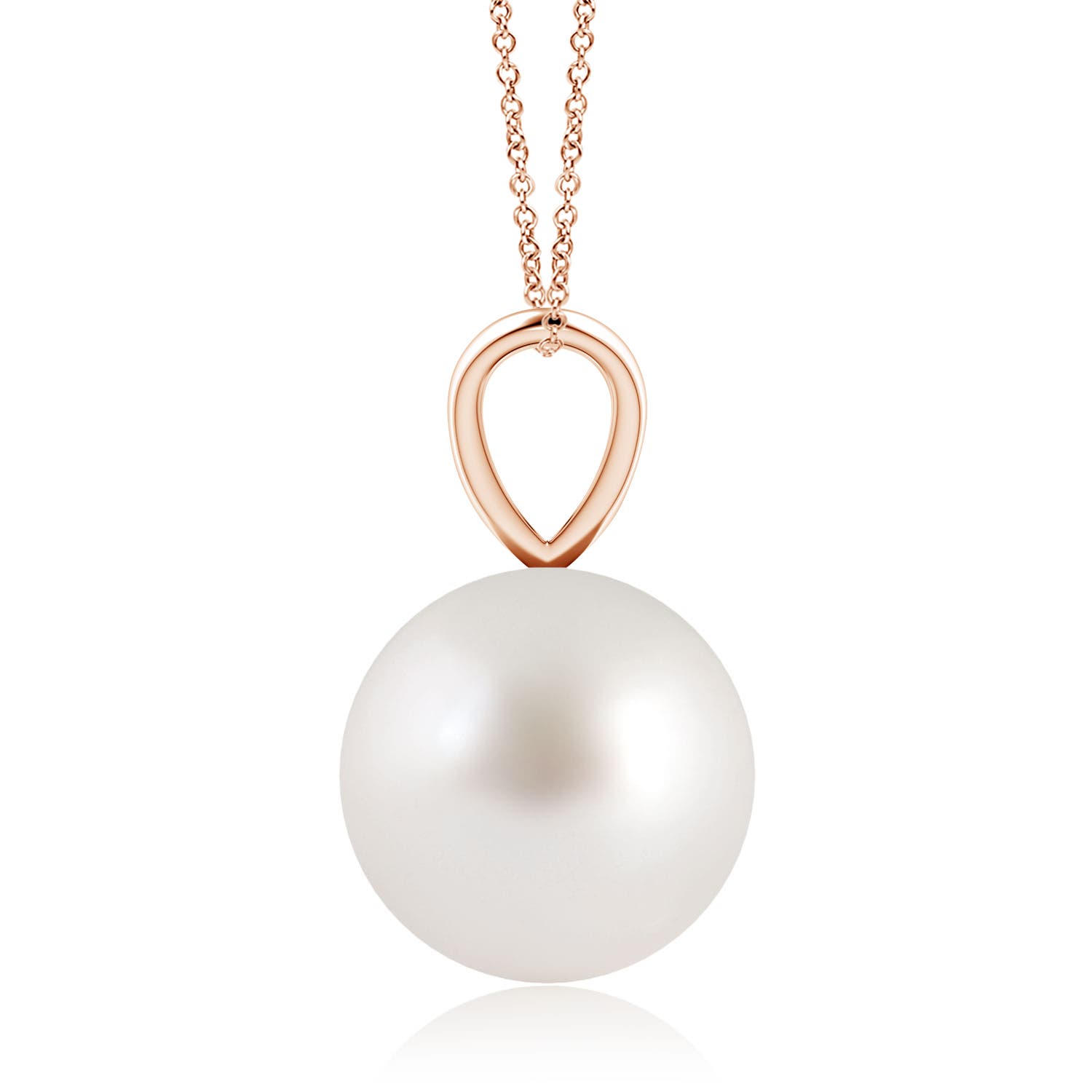 AAA - South Sea Cultured Pearl / 7.2 CT / 14 KT Rose Gold