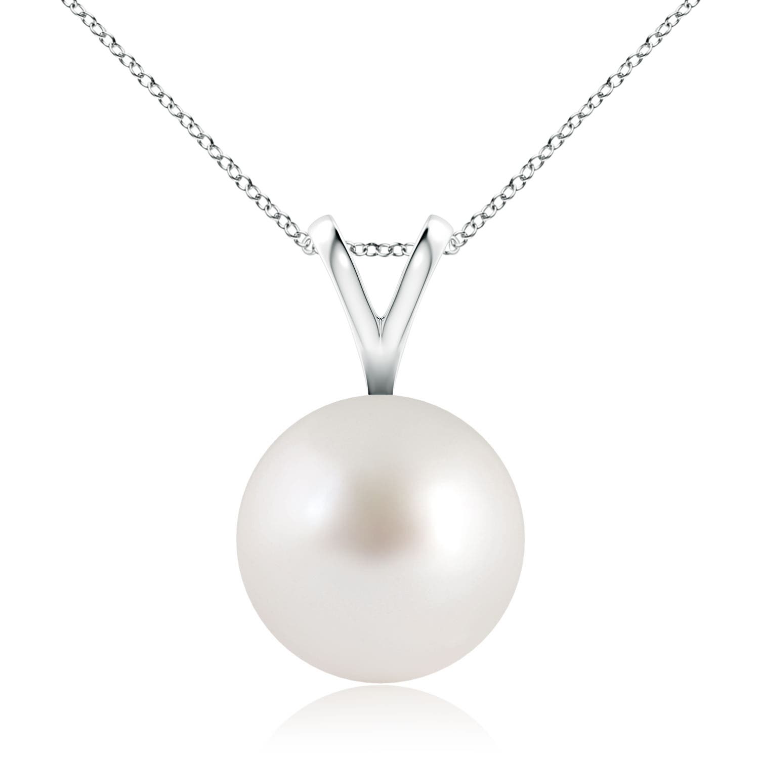 AAA - South Sea Cultured Pearl / 7.2 CT / 14 KT White Gold
