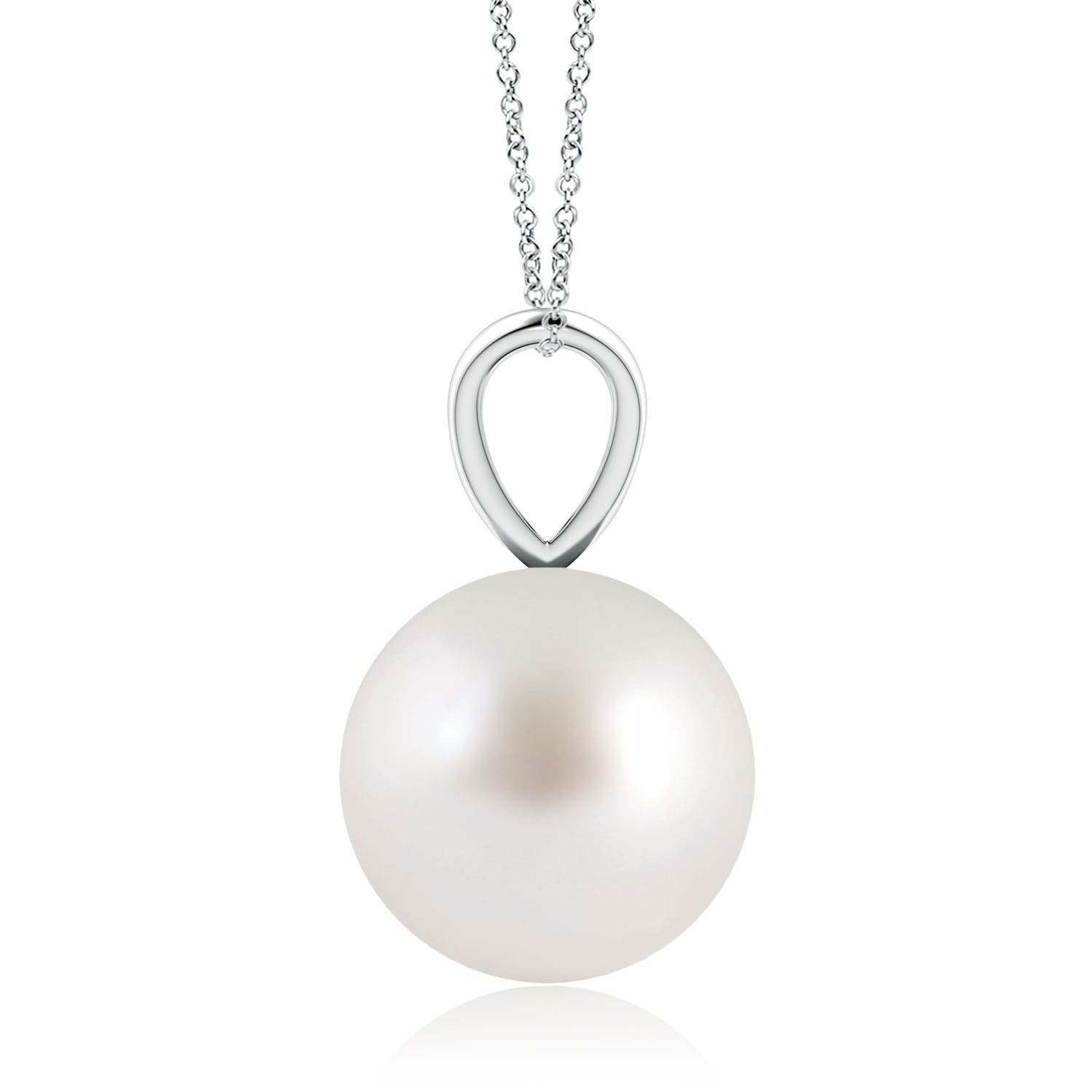 AAA - South Sea Cultured Pearl / 7.2 CT / 14 KT White Gold