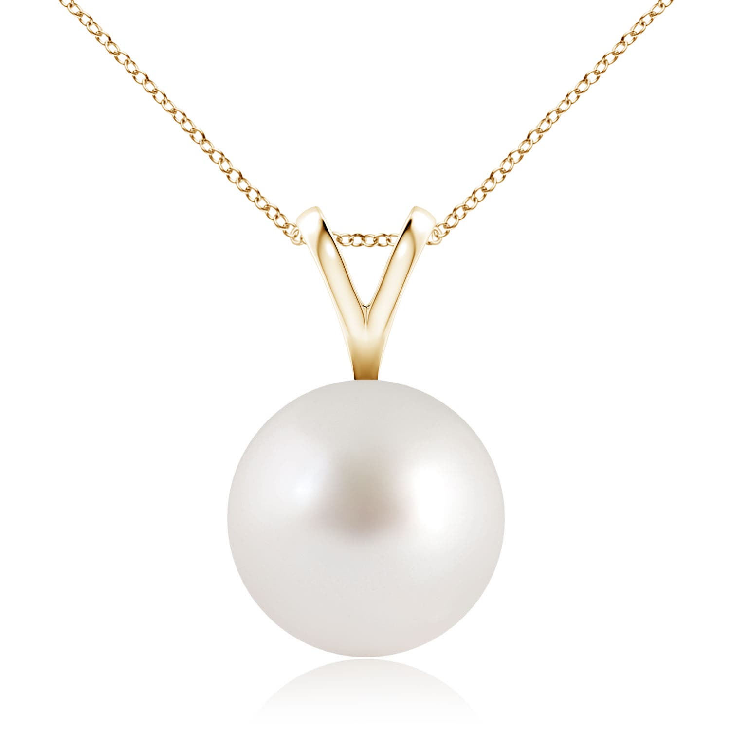 AAA - South Sea Cultured Pearl / 7.2 CT / 14 KT Yellow Gold