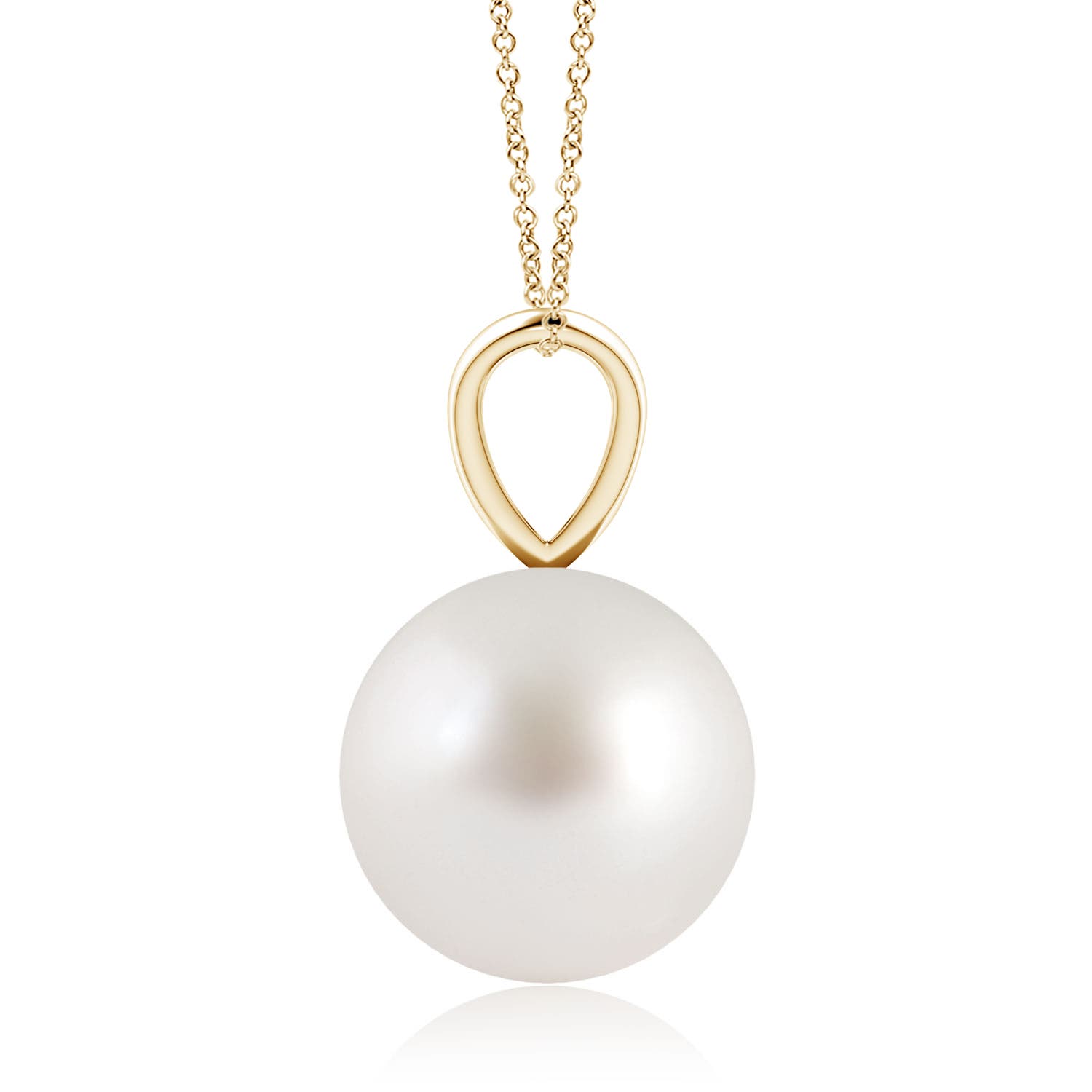 AAA - South Sea Cultured Pearl / 7.2 CT / 14 KT Yellow Gold