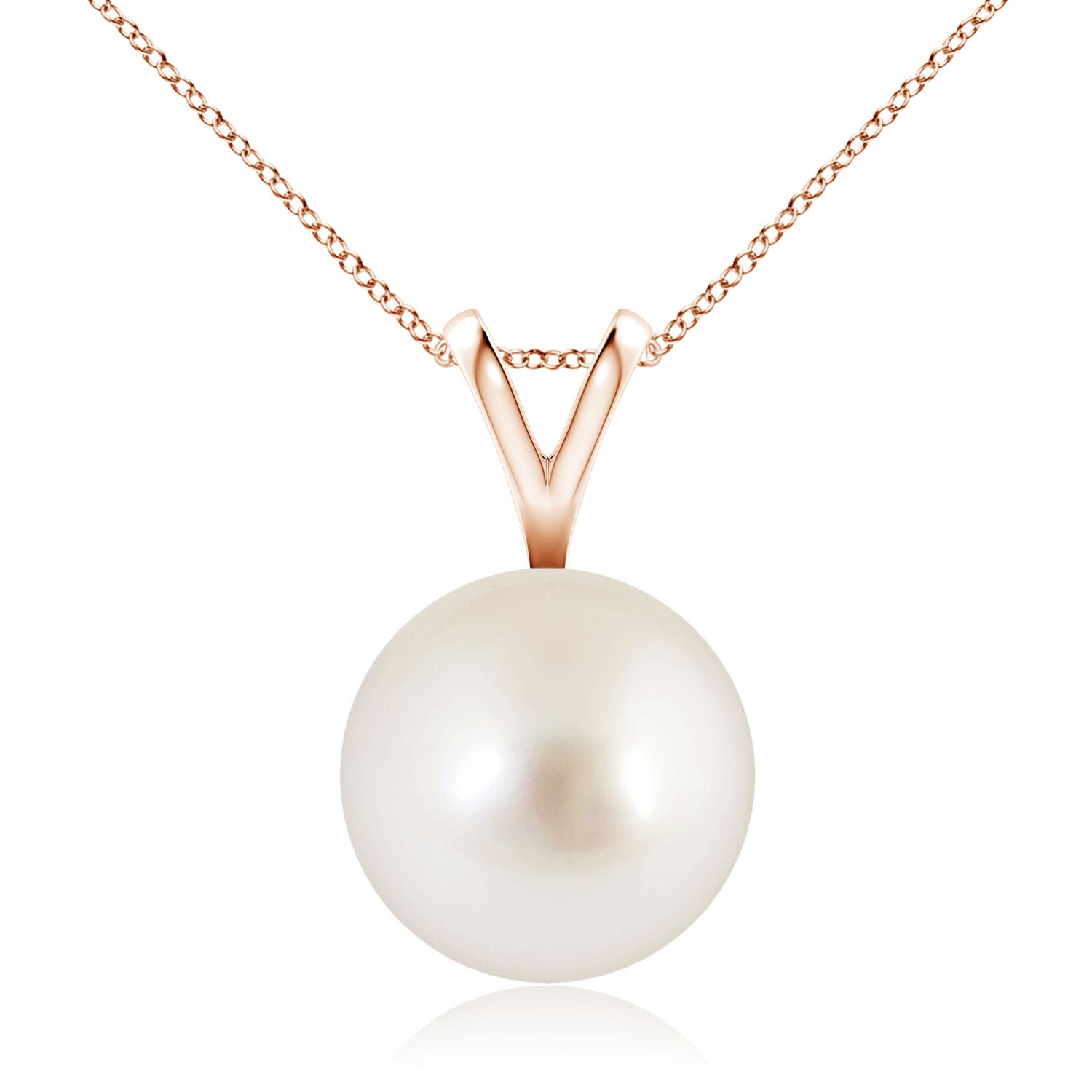 AAAA - South Sea Cultured Pearl / 7.2 CT / 14 KT Rose Gold
