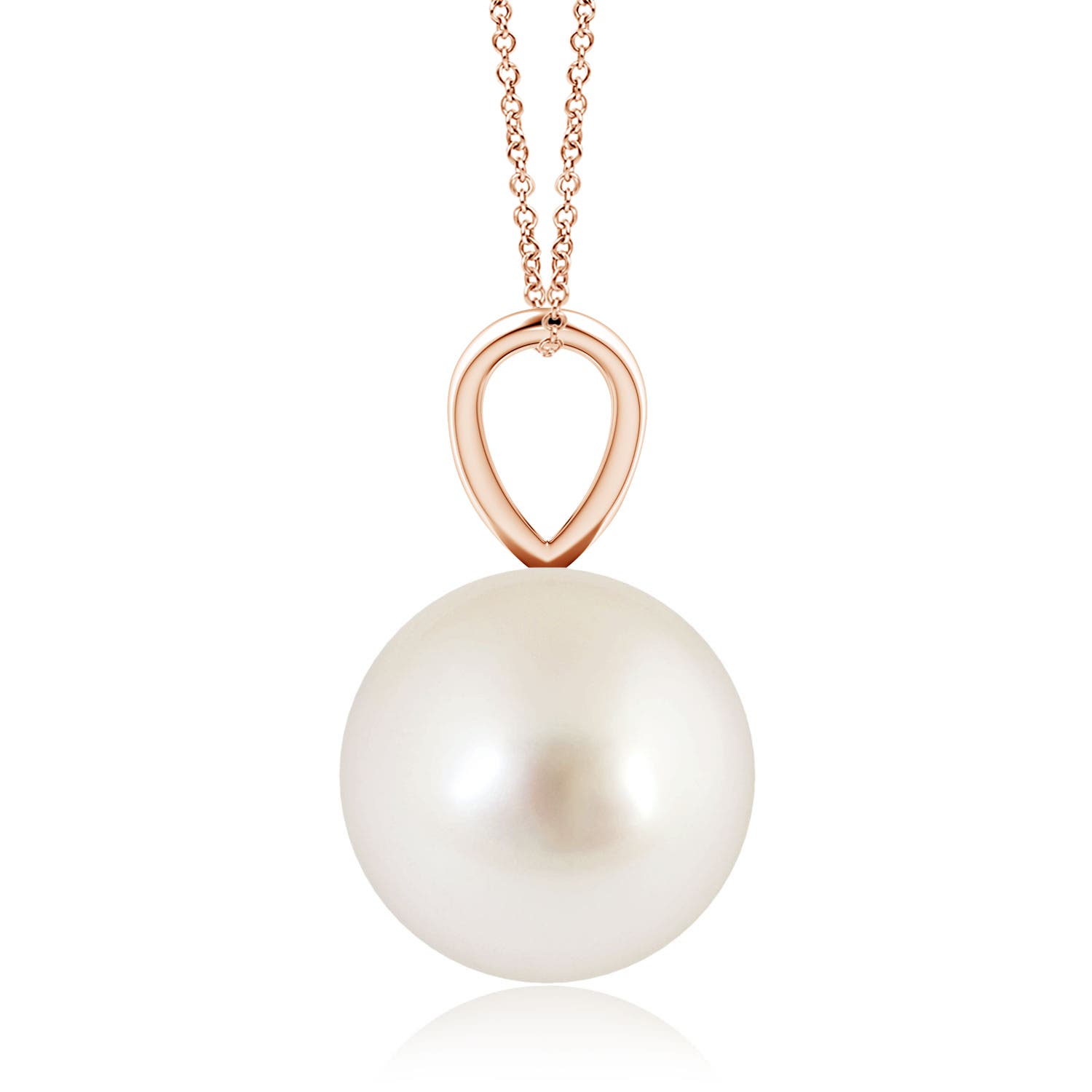 AAAA - South Sea Cultured Pearl / 7.2 CT / 14 KT Rose Gold