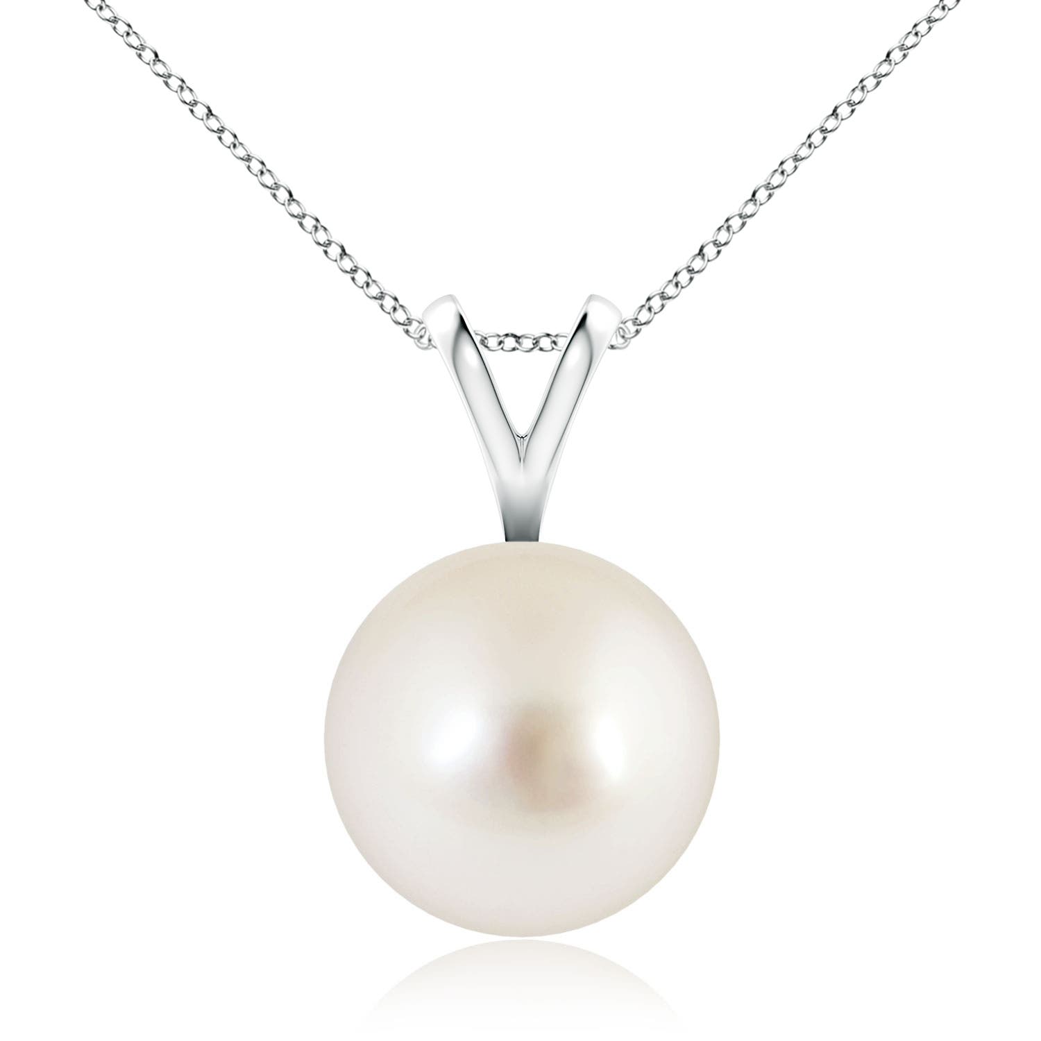 AAAA - South Sea Cultured Pearl / 7.2 CT / 14 KT White Gold