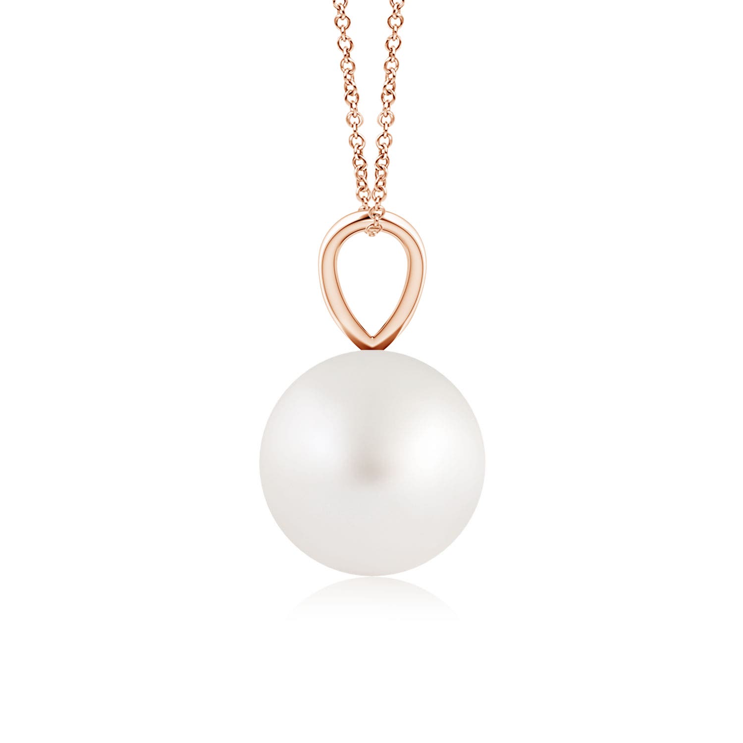 AA - South Sea Cultured Pearl / 3.7 CT / 14 KT Rose Gold