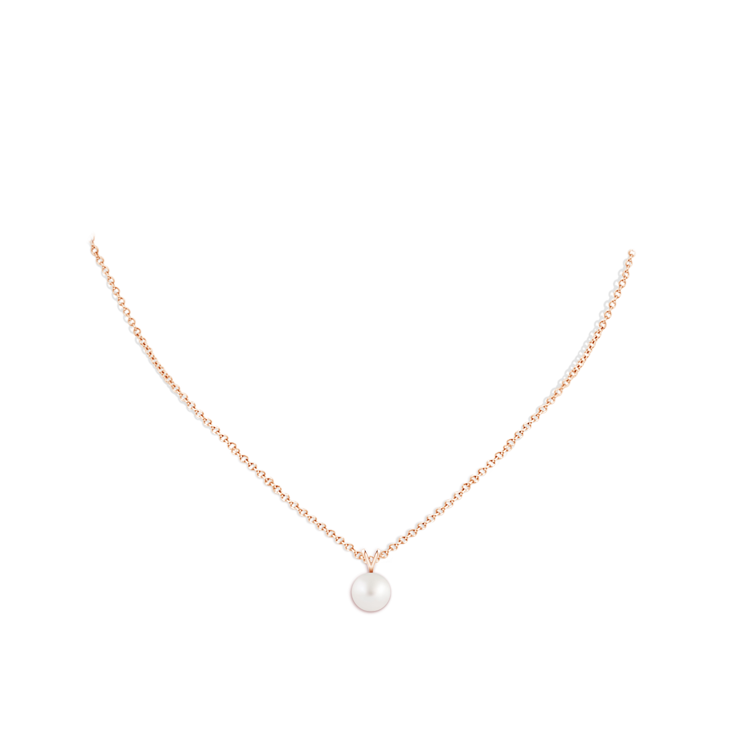 AA - South Sea Cultured Pearl / 3.7 CT / 14 KT Rose Gold