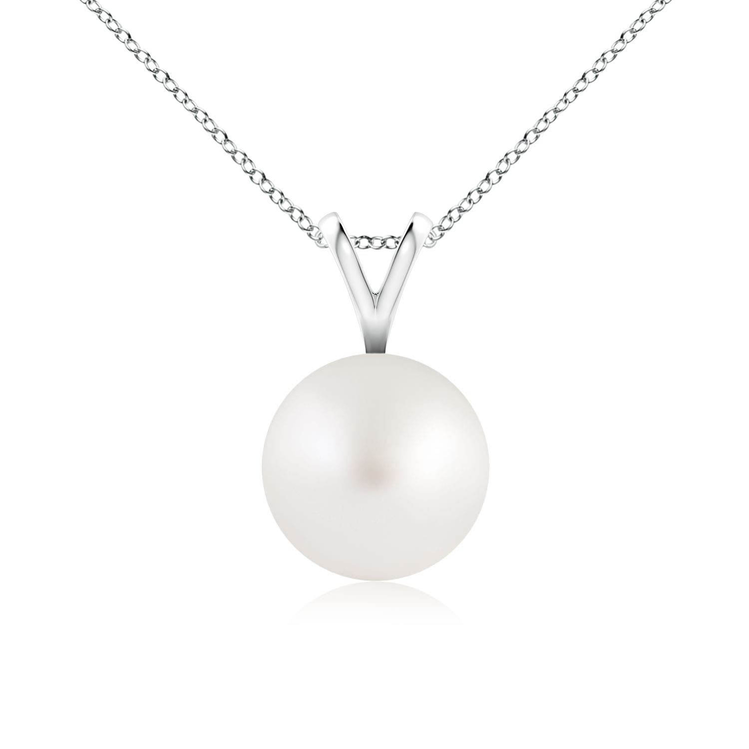 AA - South Sea Cultured Pearl / 3.7 CT / 14 KT White Gold