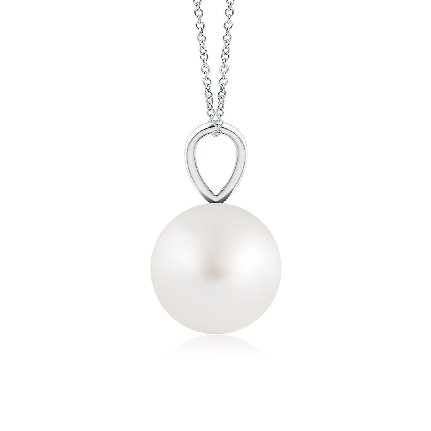 AA - South Sea Cultured Pearl / 3.7 CT / 14 KT White Gold