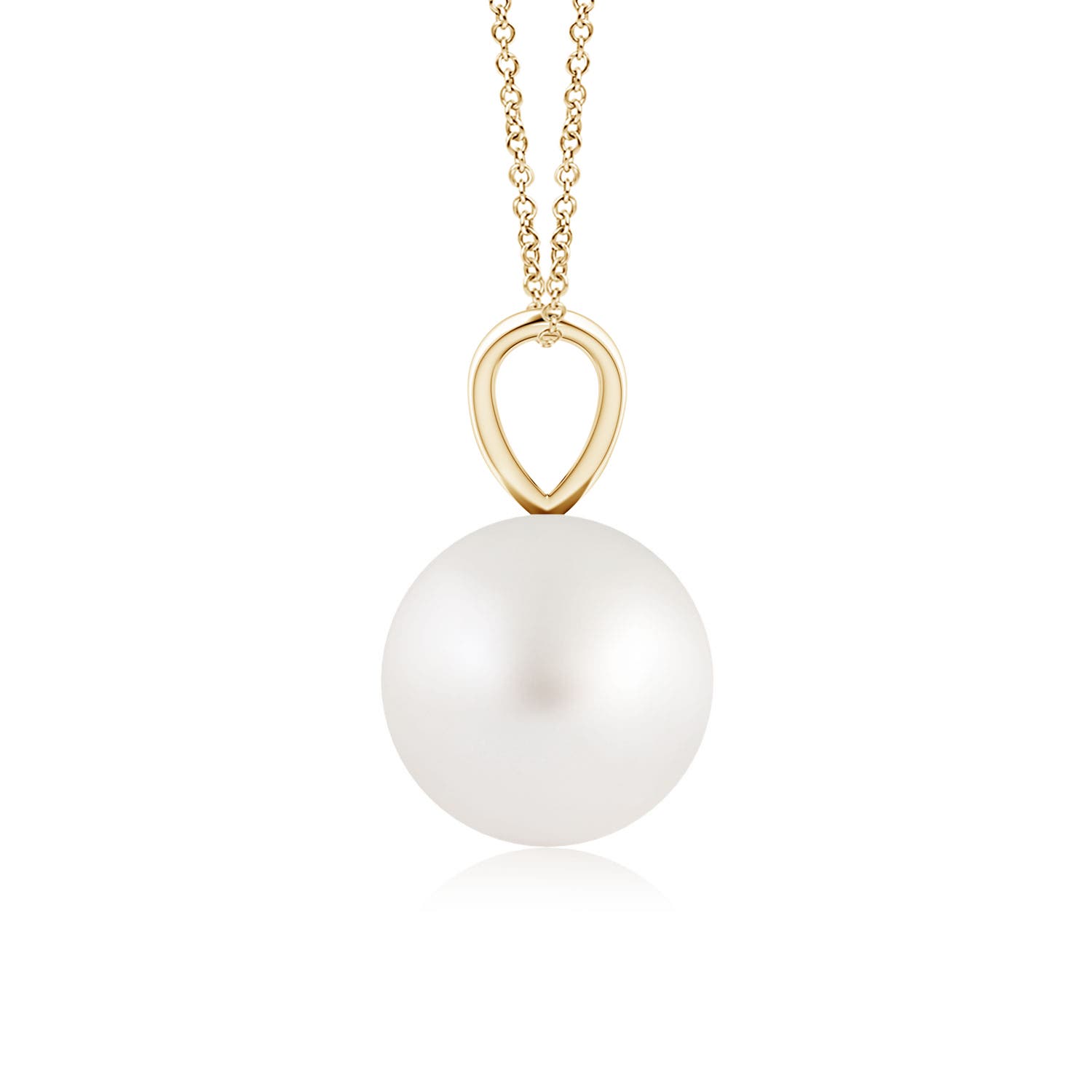 AA - South Sea Cultured Pearl / 3.7 CT / 14 KT Yellow Gold