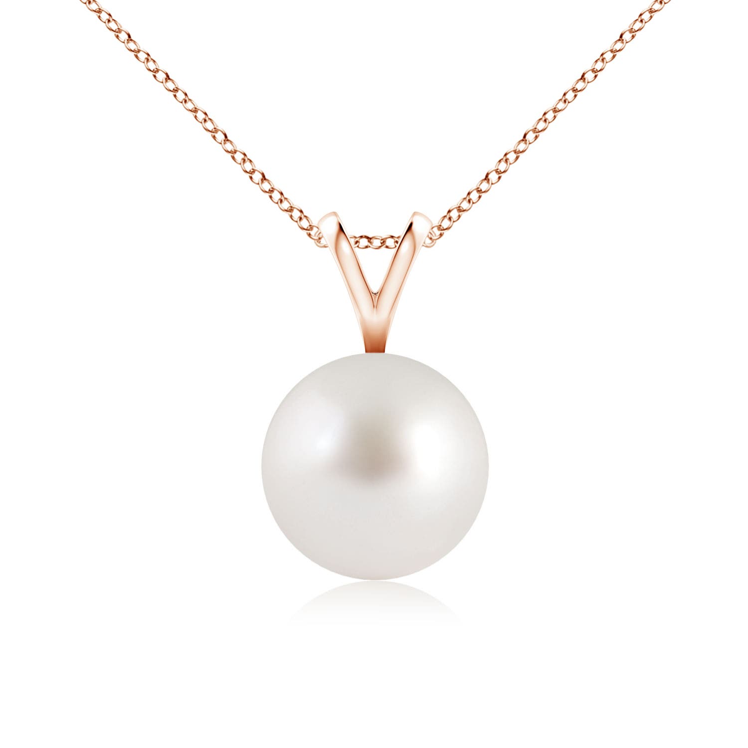 AAA - South Sea Cultured Pearl / 3.7 CT / 14 KT Rose Gold