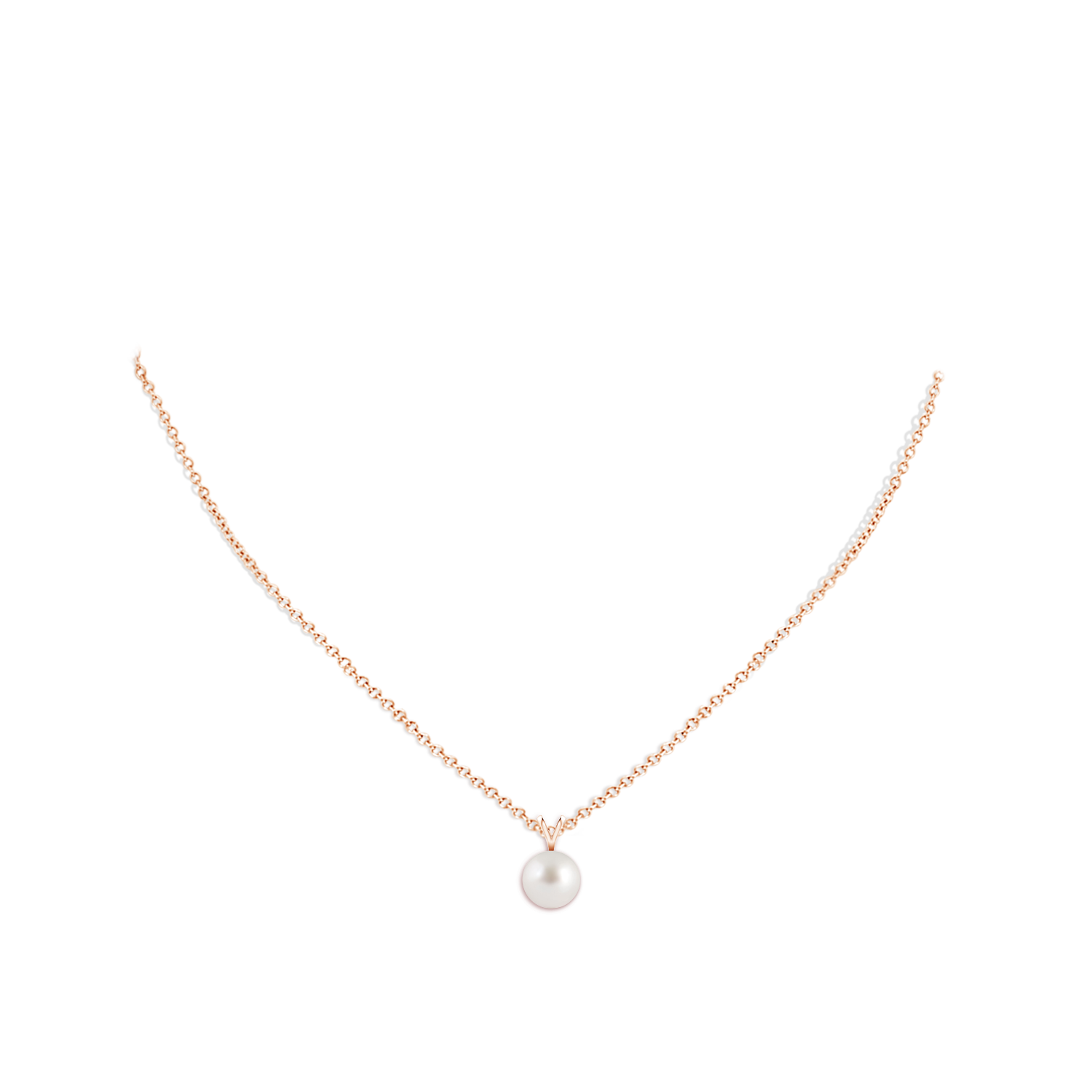 AAA - South Sea Cultured Pearl / 3.7 CT / 14 KT Rose Gold