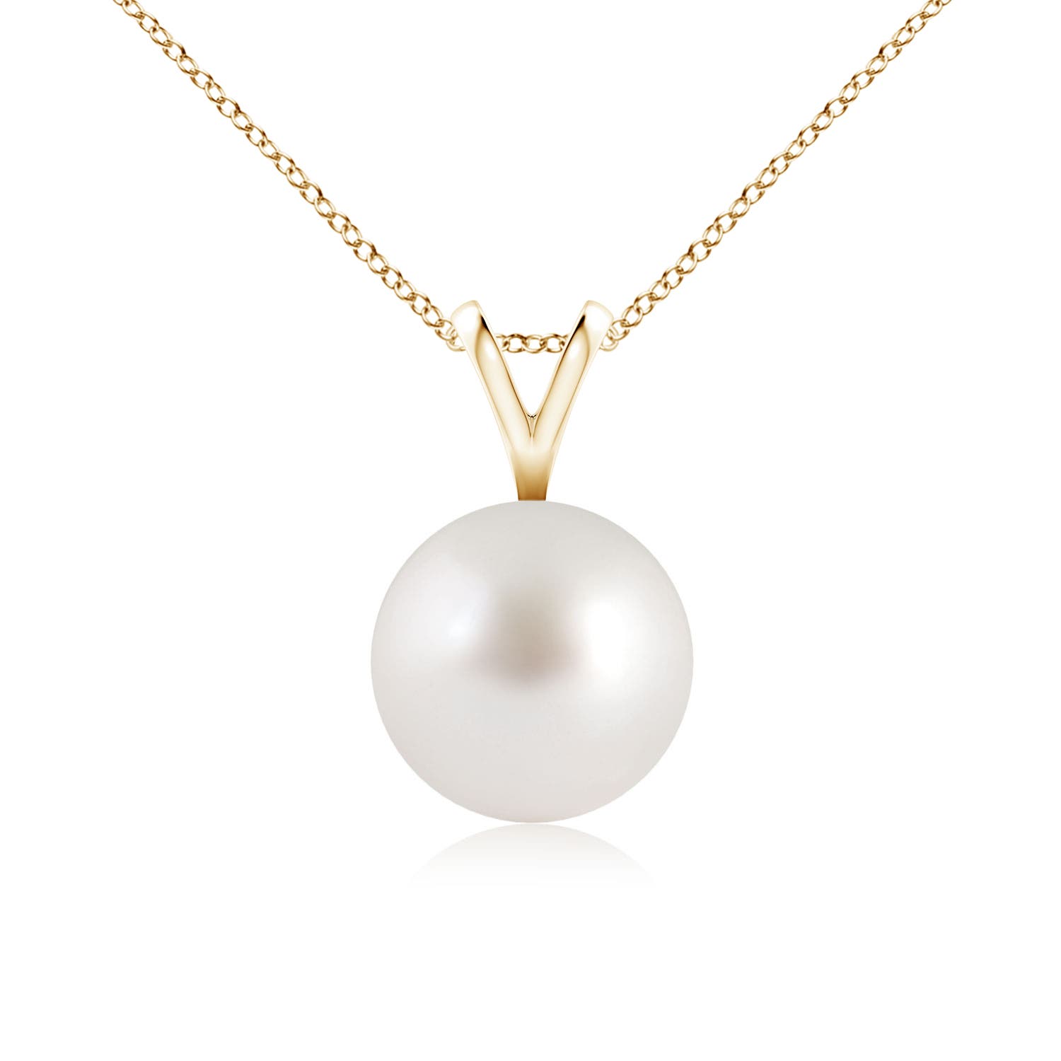 AAA - South Sea Cultured Pearl / 3.7 CT / 14 KT Yellow Gold