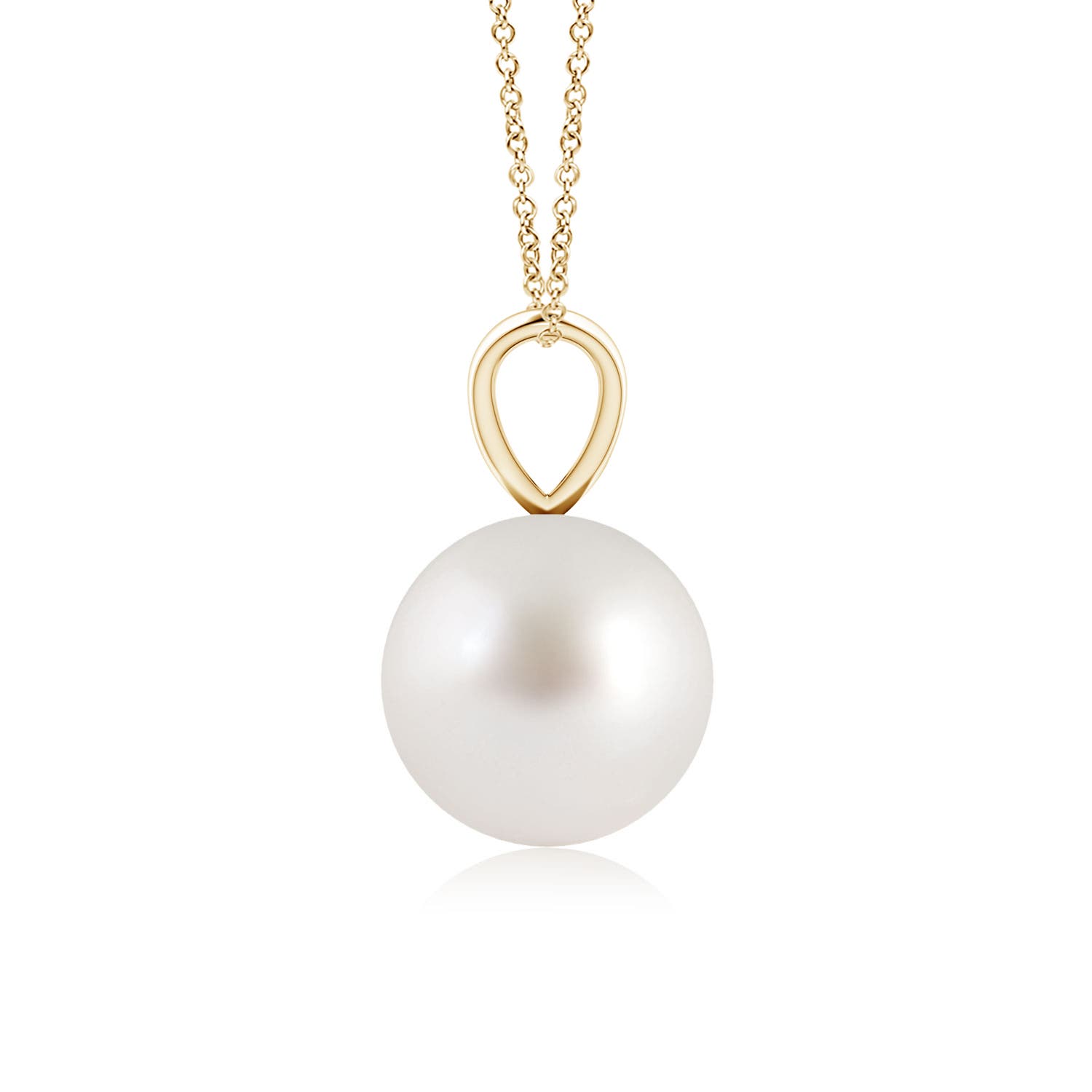 AAA - South Sea Cultured Pearl / 3.7 CT / 14 KT Yellow Gold