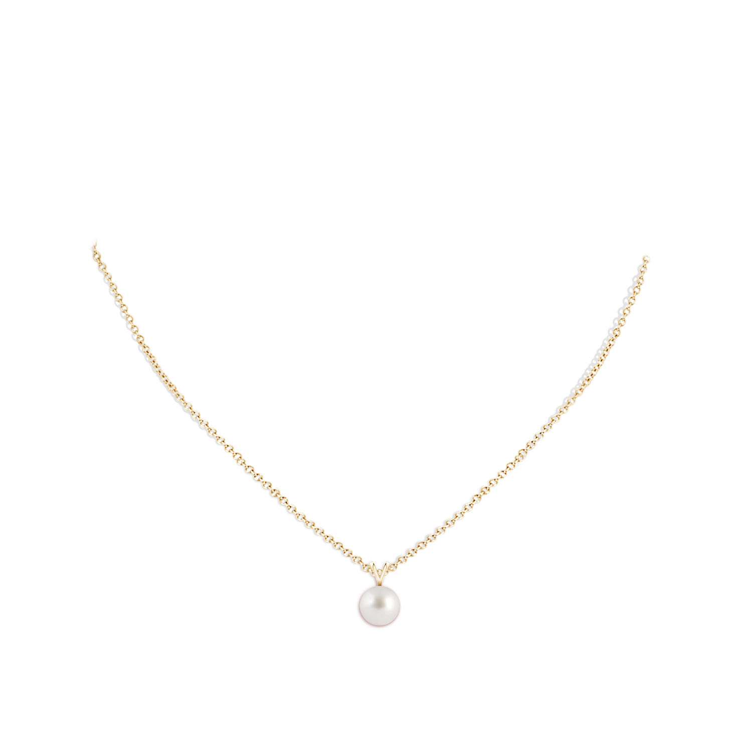 AAA - South Sea Cultured Pearl / 3.7 CT / 14 KT Yellow Gold