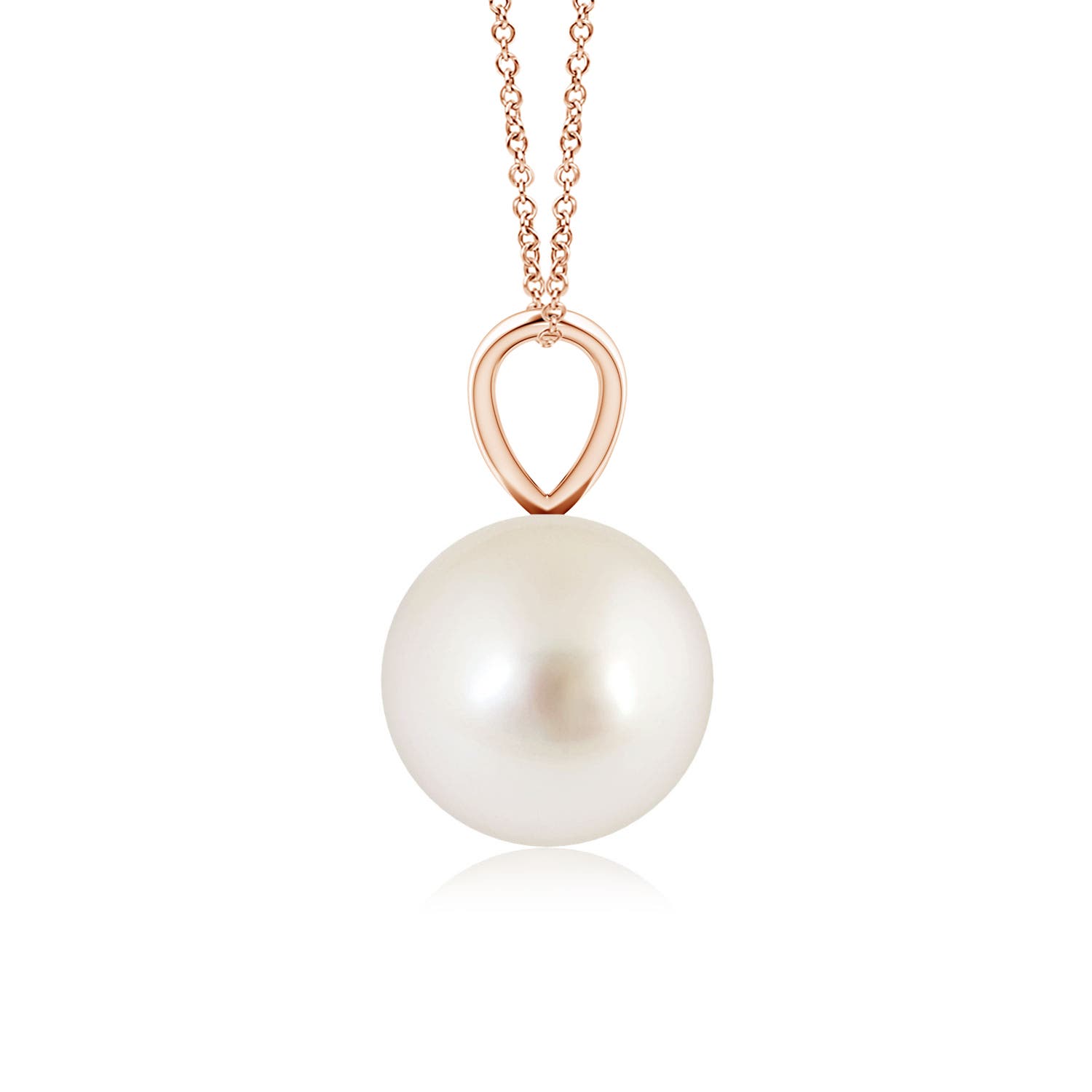 AAAA - South Sea Cultured Pearl / 3.7 CT / 14 KT Rose Gold