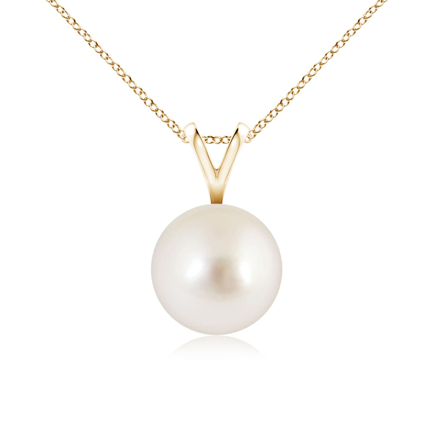 AAAA - South Sea Cultured Pearl / 3.7 CT / 14 KT Yellow Gold