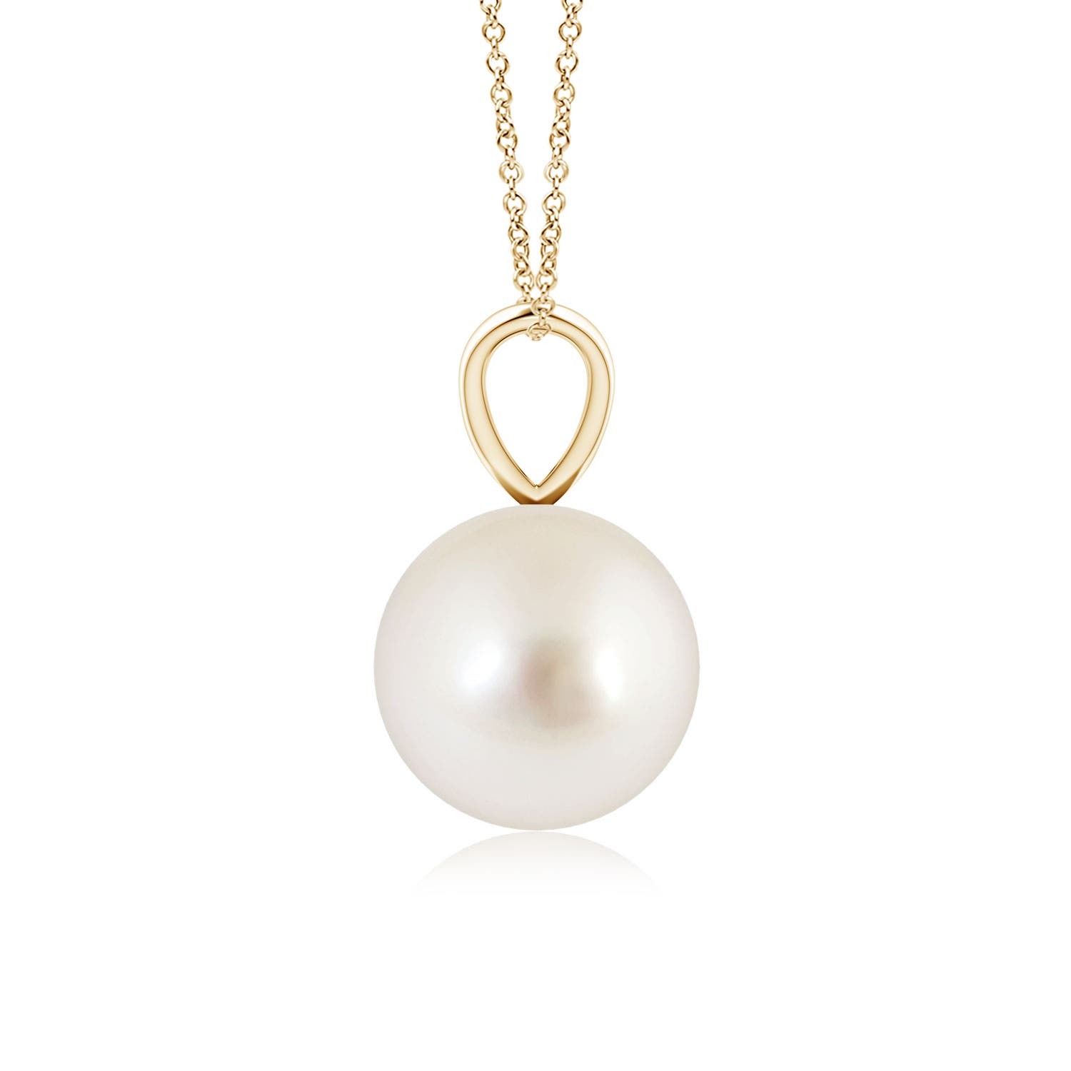 AAAA - South Sea Cultured Pearl / 3.7 CT / 14 KT Yellow Gold