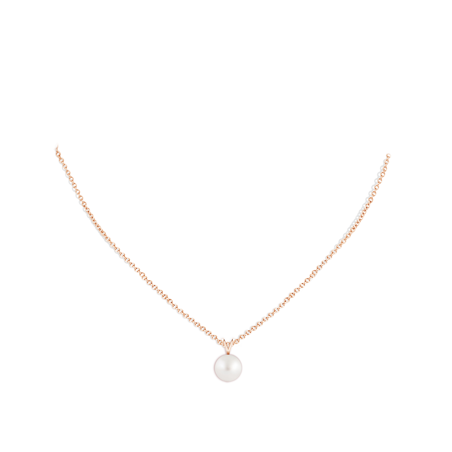 AA - South Sea Cultured Pearl / 5.25 CT / 14 KT Rose Gold