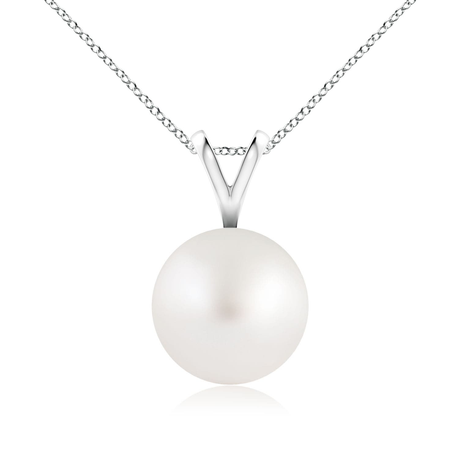 AA - South Sea Cultured Pearl / 5.25 CT / 14 KT White Gold