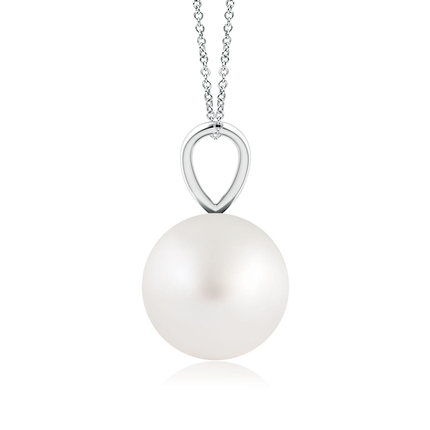 AA - South Sea Cultured Pearl / 5.25 CT / 14 KT White Gold