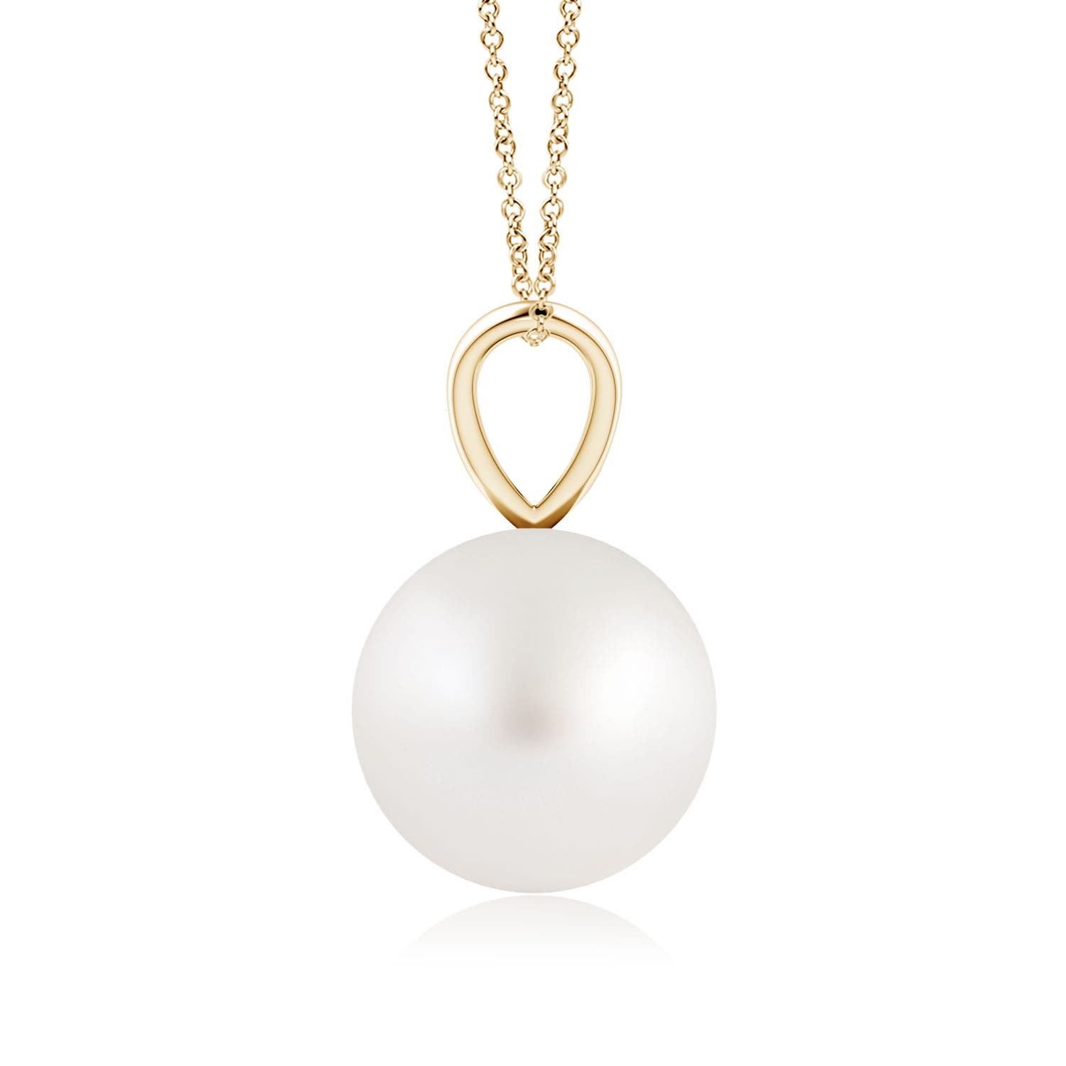 AA - South Sea Cultured Pearl / 5.25 CT / 14 KT Yellow Gold