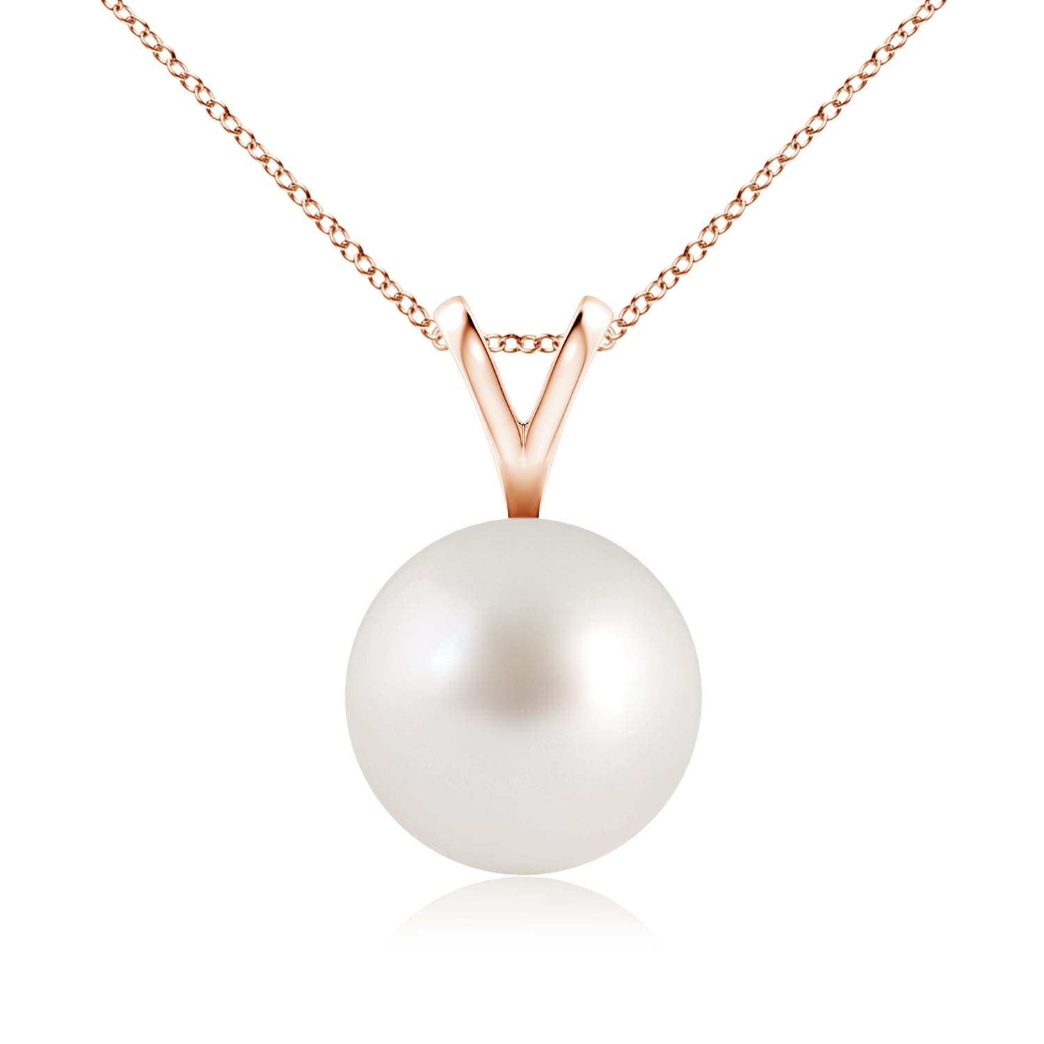 AAA - South Sea Cultured Pearl / 5.25 CT / 14 KT Rose Gold