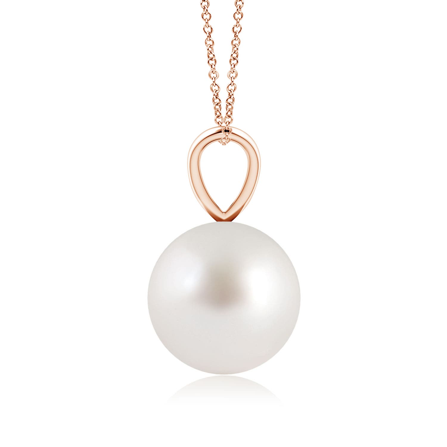 AAA - South Sea Cultured Pearl / 5.25 CT / 14 KT Rose Gold