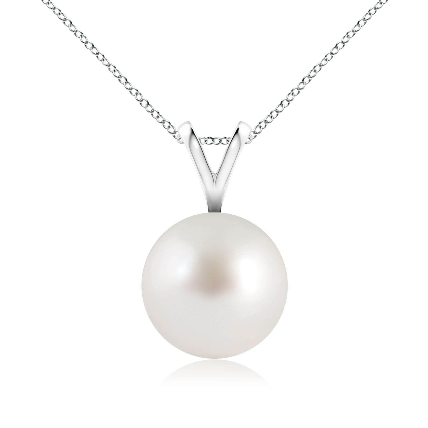 AAA - South Sea Cultured Pearl / 5.25 CT / 14 KT White Gold