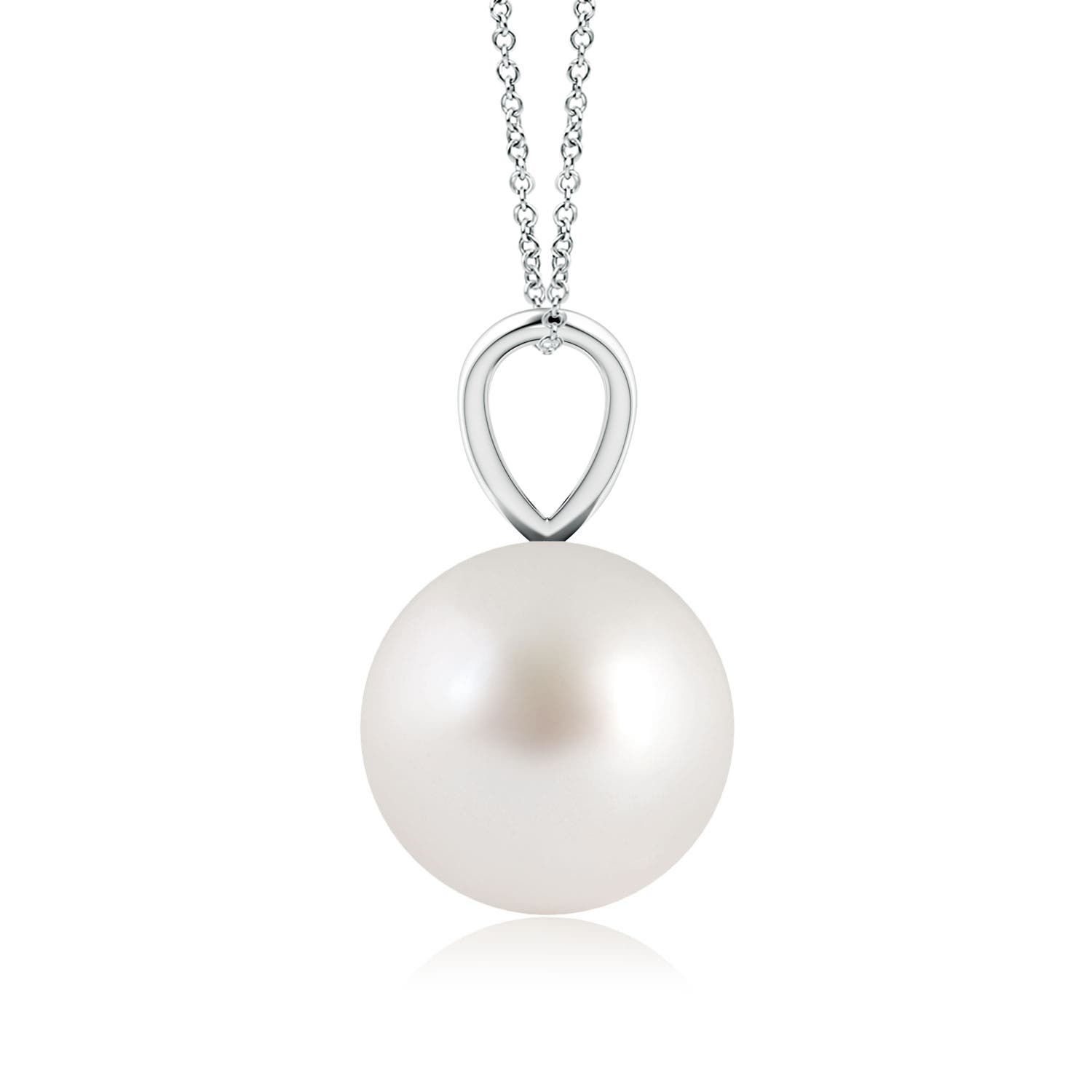 AAA - South Sea Cultured Pearl / 5.25 CT / 14 KT White Gold