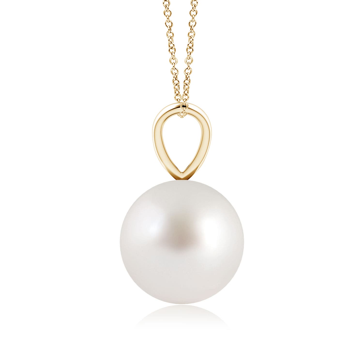 AAA - South Sea Cultured Pearl / 5.25 CT / 14 KT Yellow Gold