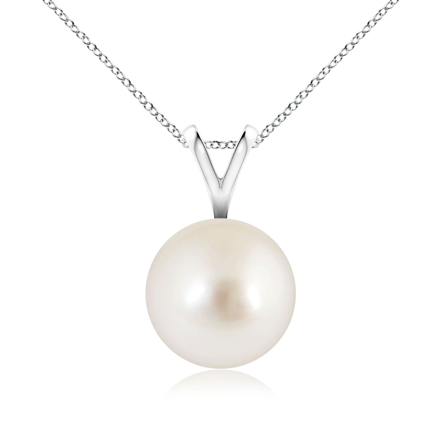 AAAA - South Sea Cultured Pearl / 5.25 CT / 14 KT White Gold