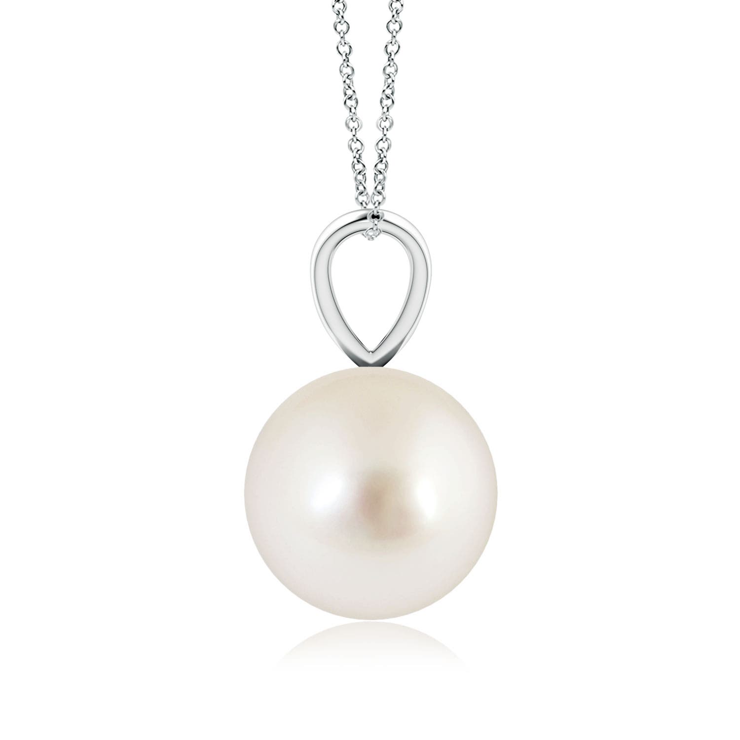 AAAA - South Sea Cultured Pearl / 5.25 CT / 14 KT White Gold