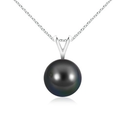White Gold White Gold Tahitian Pearl Necklaces & Pendants