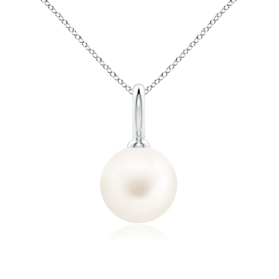 10mm AA Classic Freshwater Pearl Solitaire Pendant in P950 Platinum 