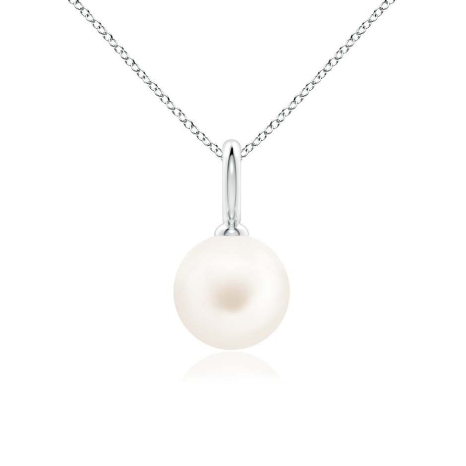 9mm AA Classic Freshwater Pearl Solitaire Pendant in P950 Platinum 