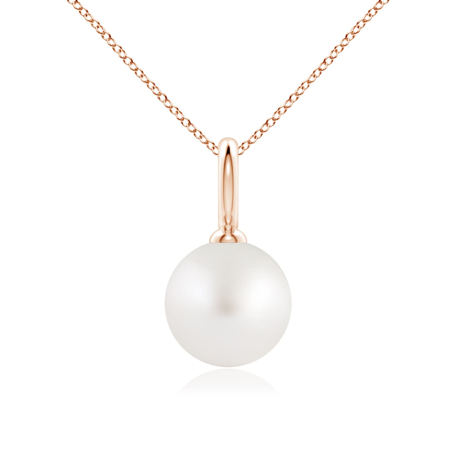 AA - South Sea Cultured Pearl / 7.2 CT / 14 KT Rose Gold