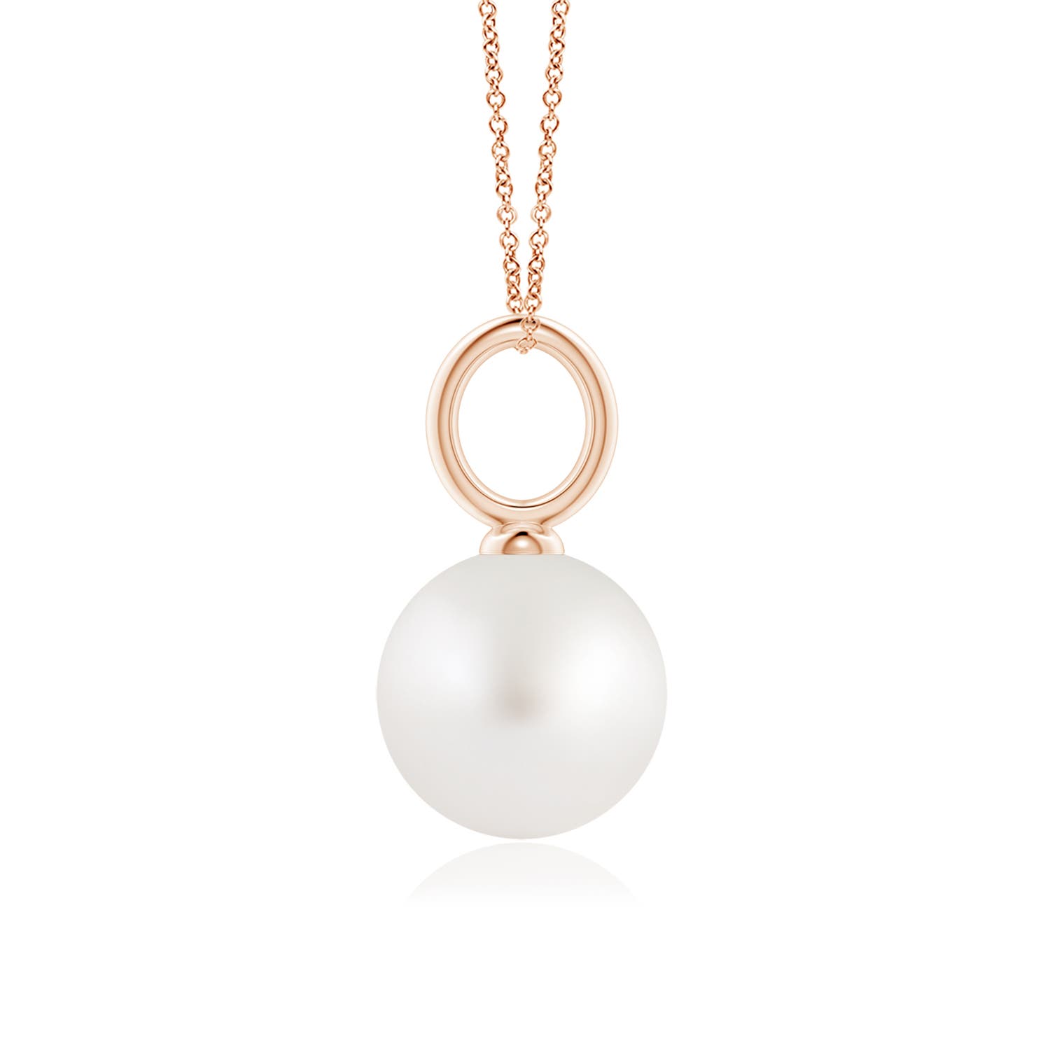 AA - South Sea Cultured Pearl / 7.2 CT / 14 KT Rose Gold