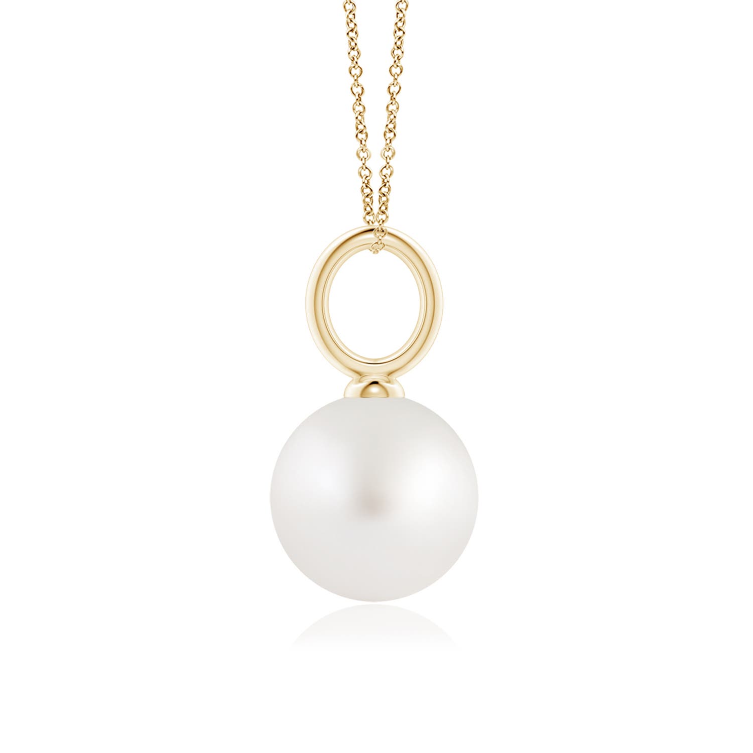 AA - South Sea Cultured Pearl / 7.2 CT / 14 KT Yellow Gold