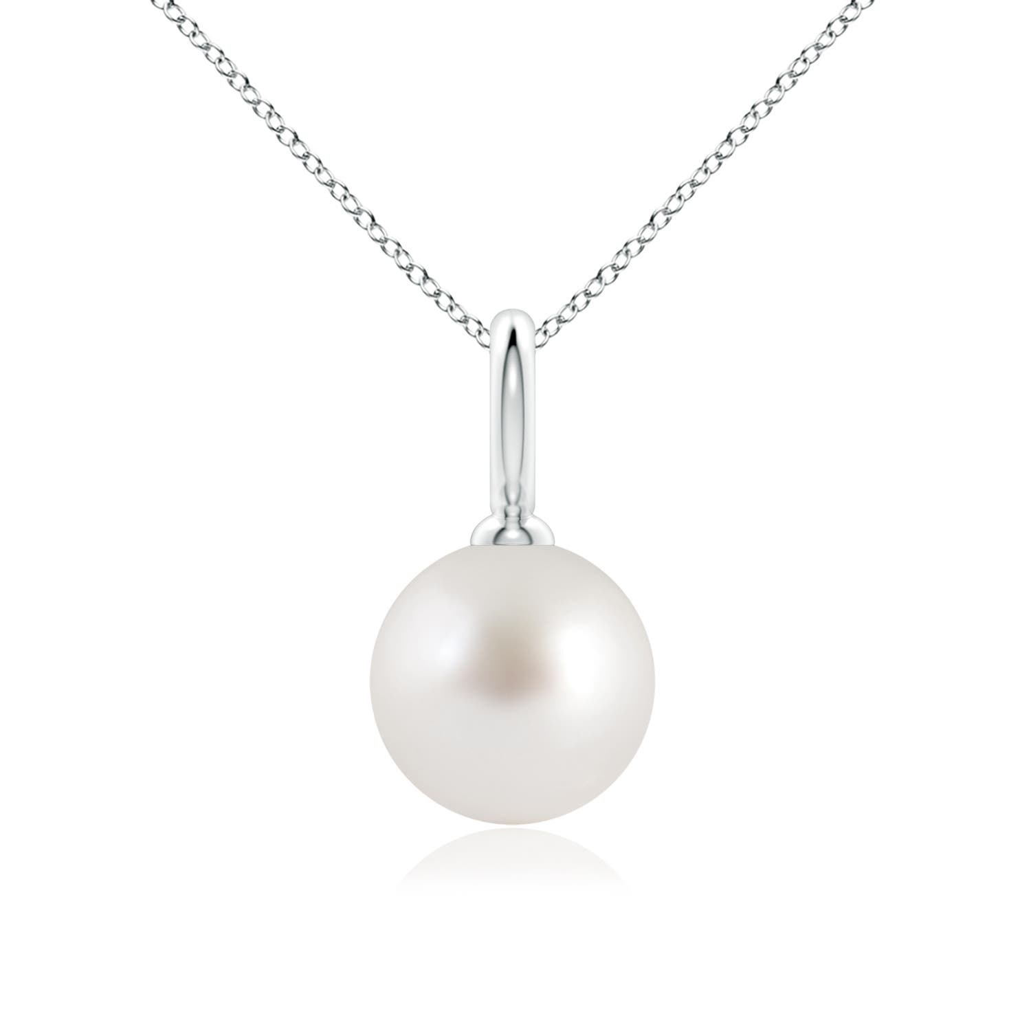 AAA - South Sea Cultured Pearl / 7.2 CT / 14 KT White Gold