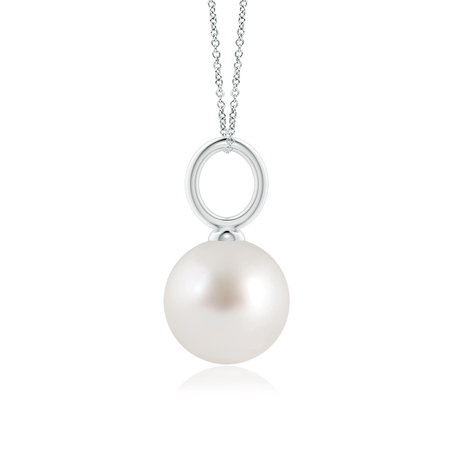 AAA - South Sea Cultured Pearl / 7.2 CT / 14 KT White Gold